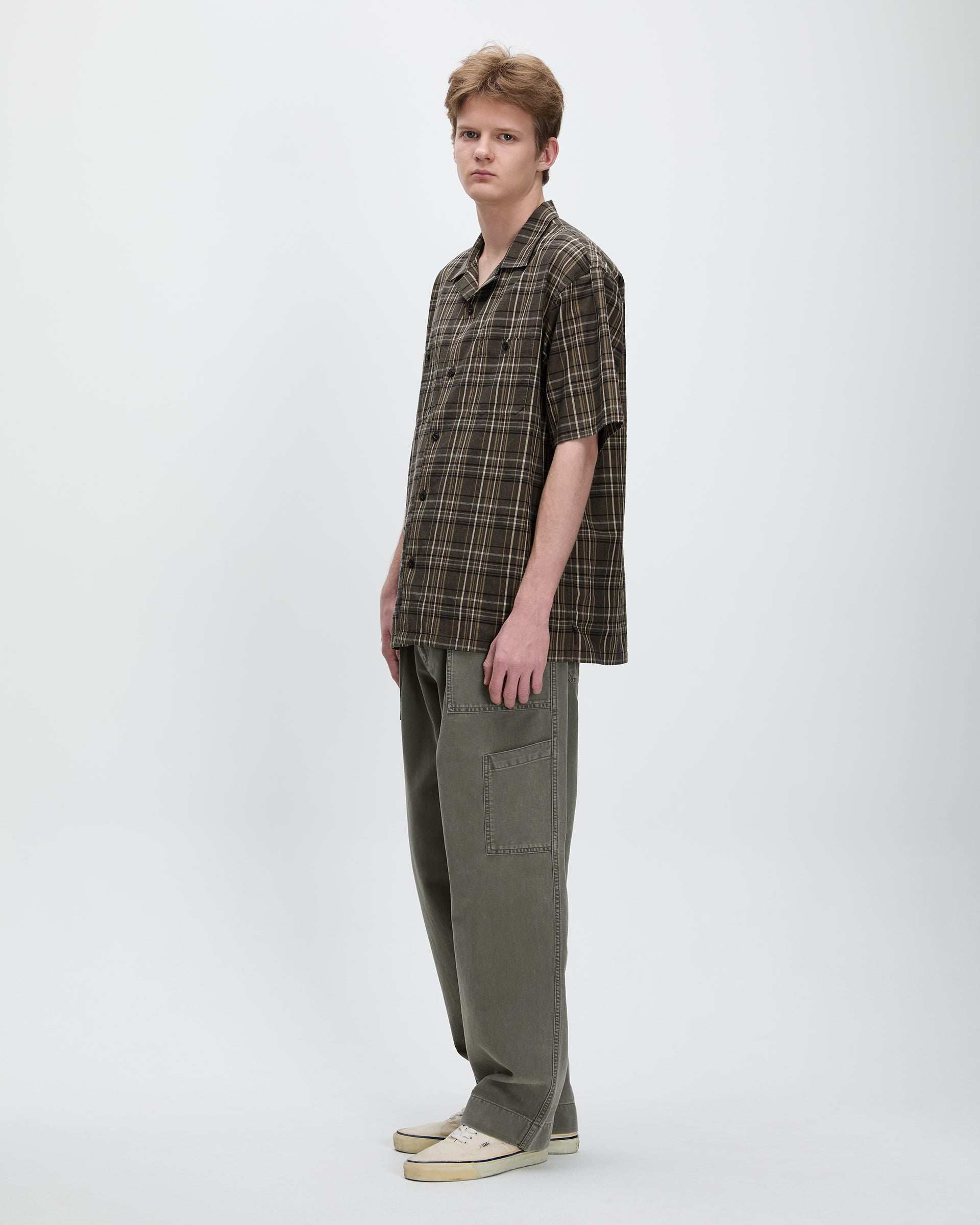 Khakis - Madras Check S/S Shirt (Black) product image 5 | TRAB K-Fashion Australia