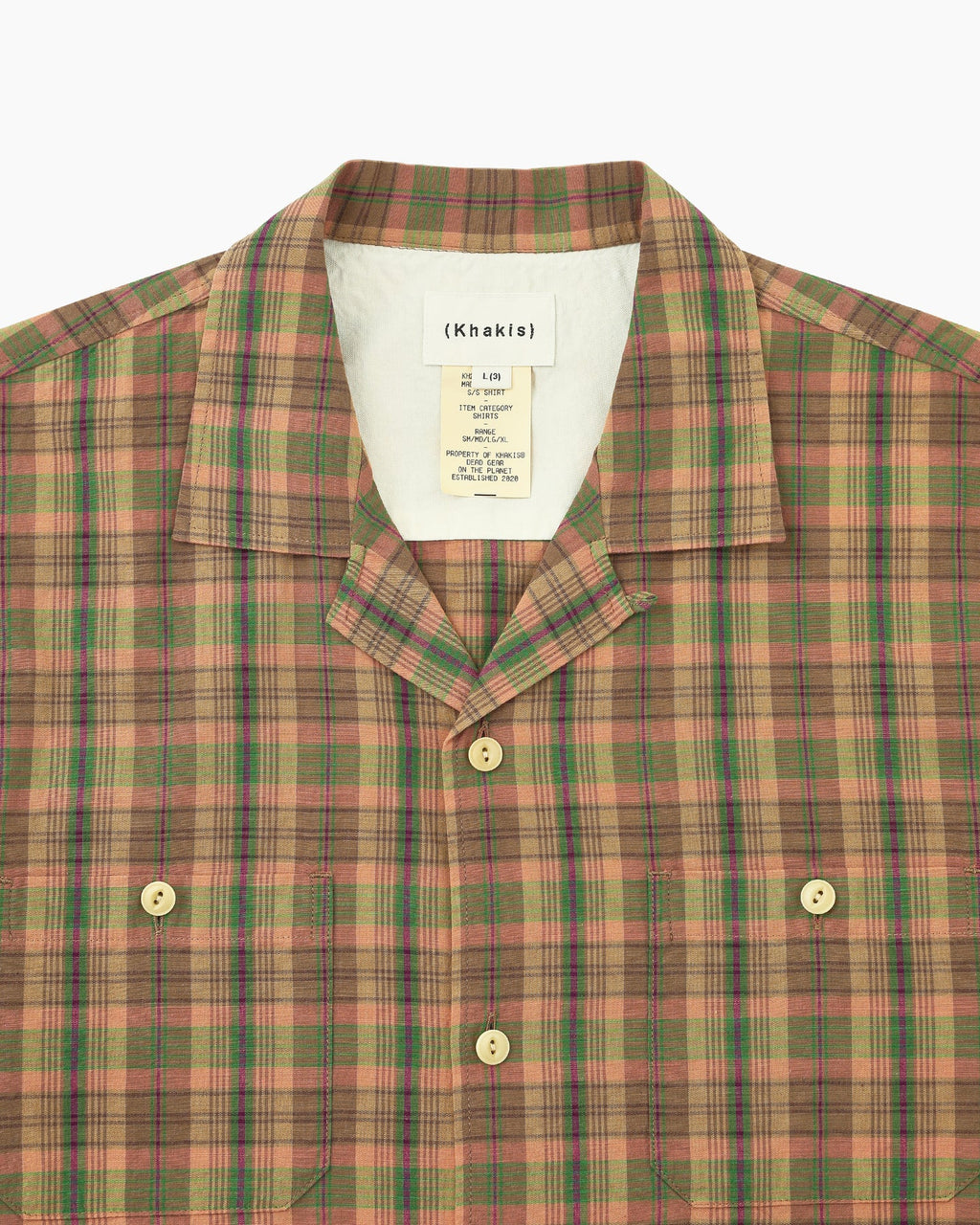Khakis - Madras Check S/S Shirt (Multi) product image 2 | TRAB K-Fashion Australia