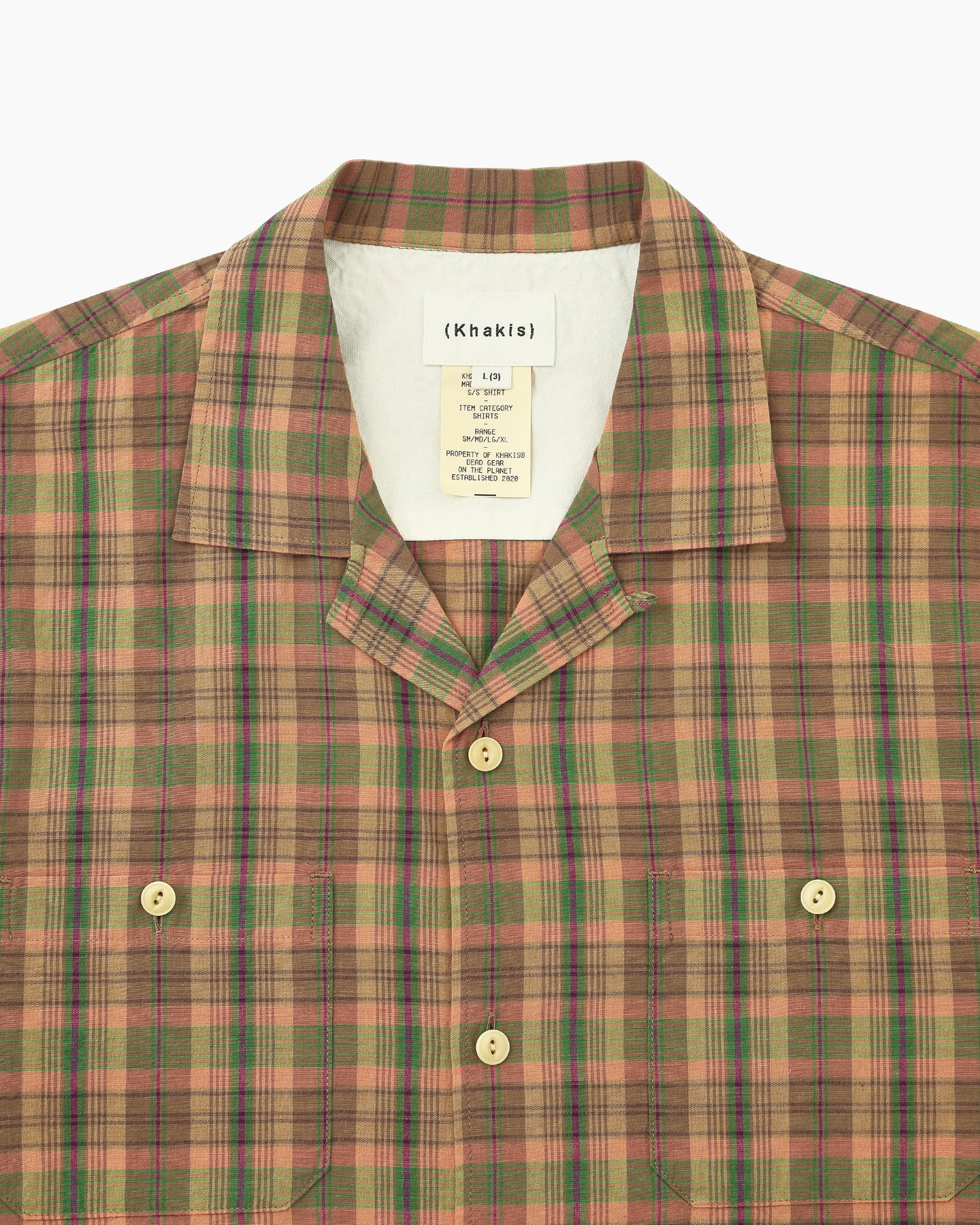 Khakis - Madras Check S/S Shirt (Multi) product image 2 | TRAB K-Fashion Australia