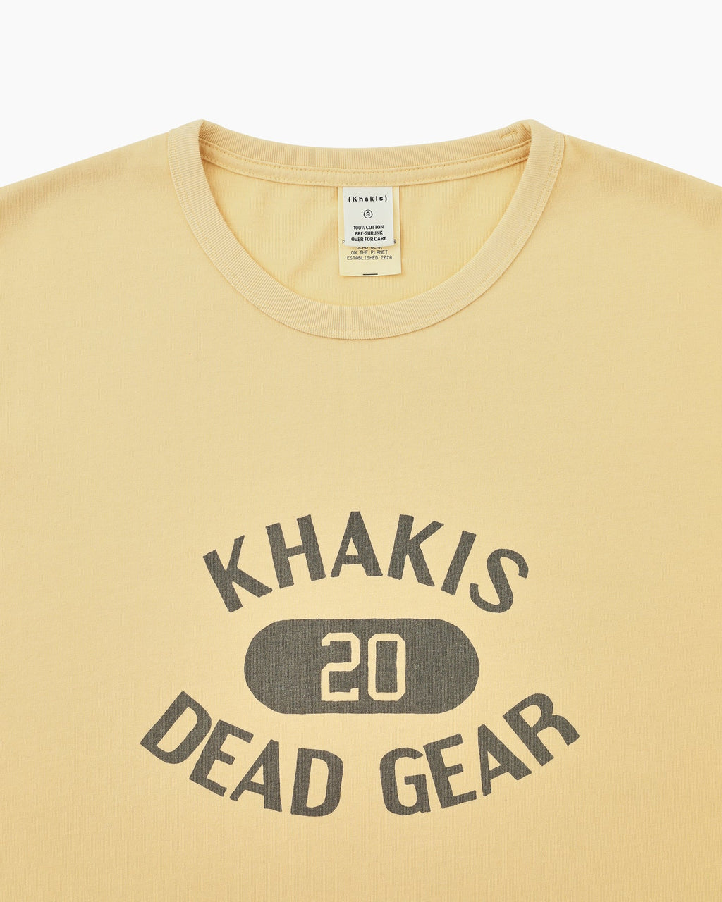 Khakis - Major S/S Tee (Pale Yellow) product image 2 | TRAB K-Fashion Australia