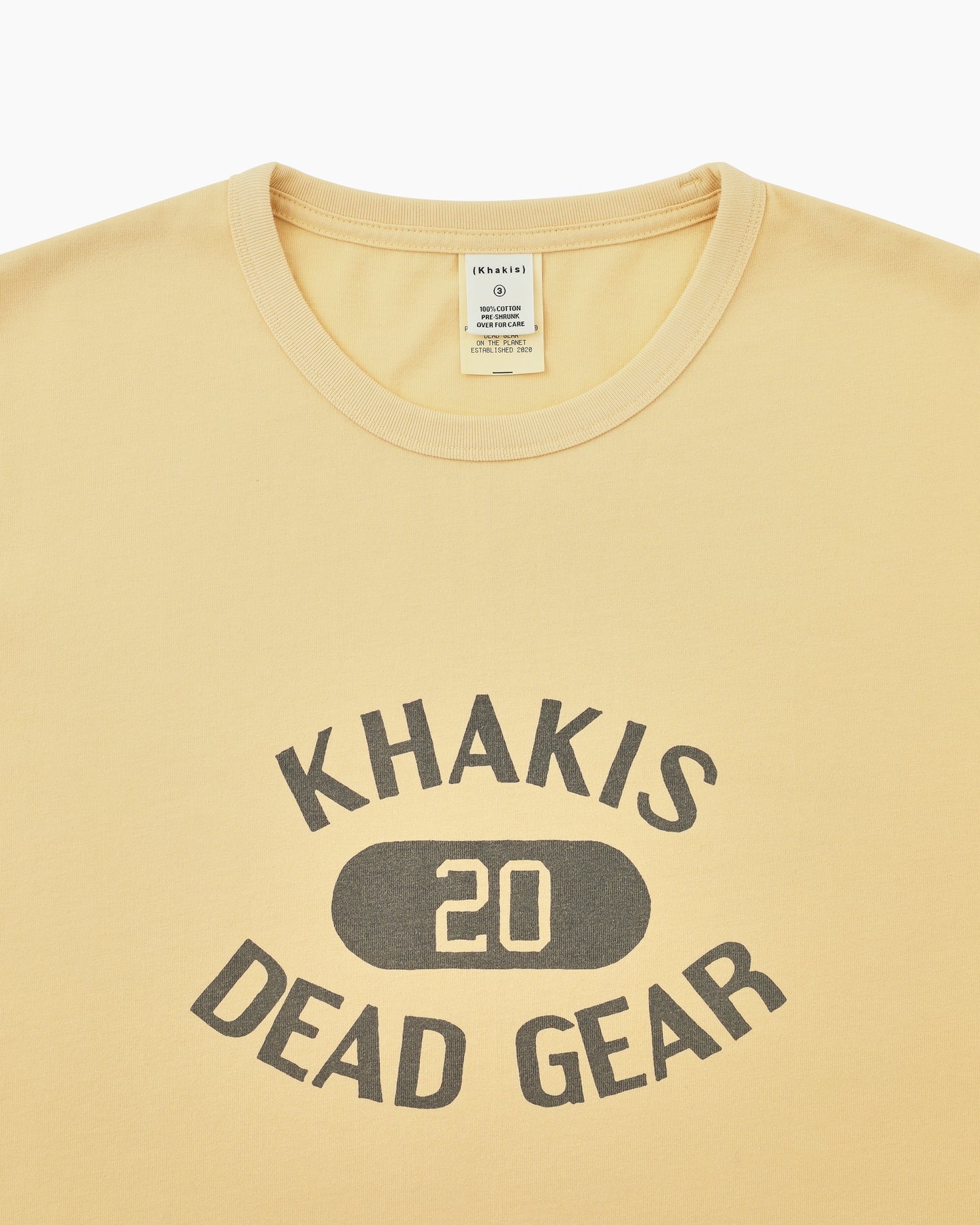 Khakis - Major S/S Tee (Pale Yellow) product image 2 | TRAB K-Fashion Australia