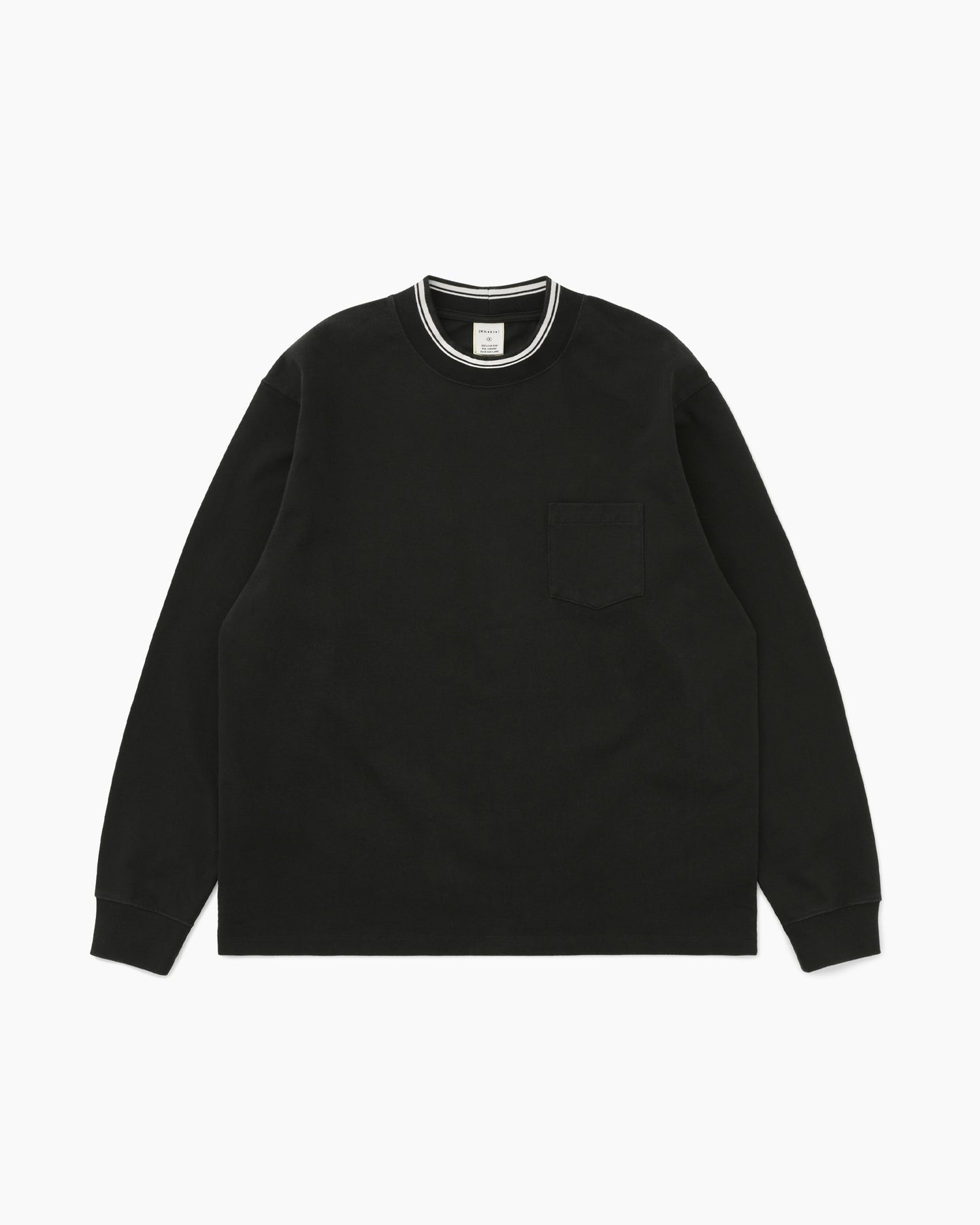 Khakis - Mockneck L/S Tee (Black) product image 1 | TRAB K-Fashion Australia