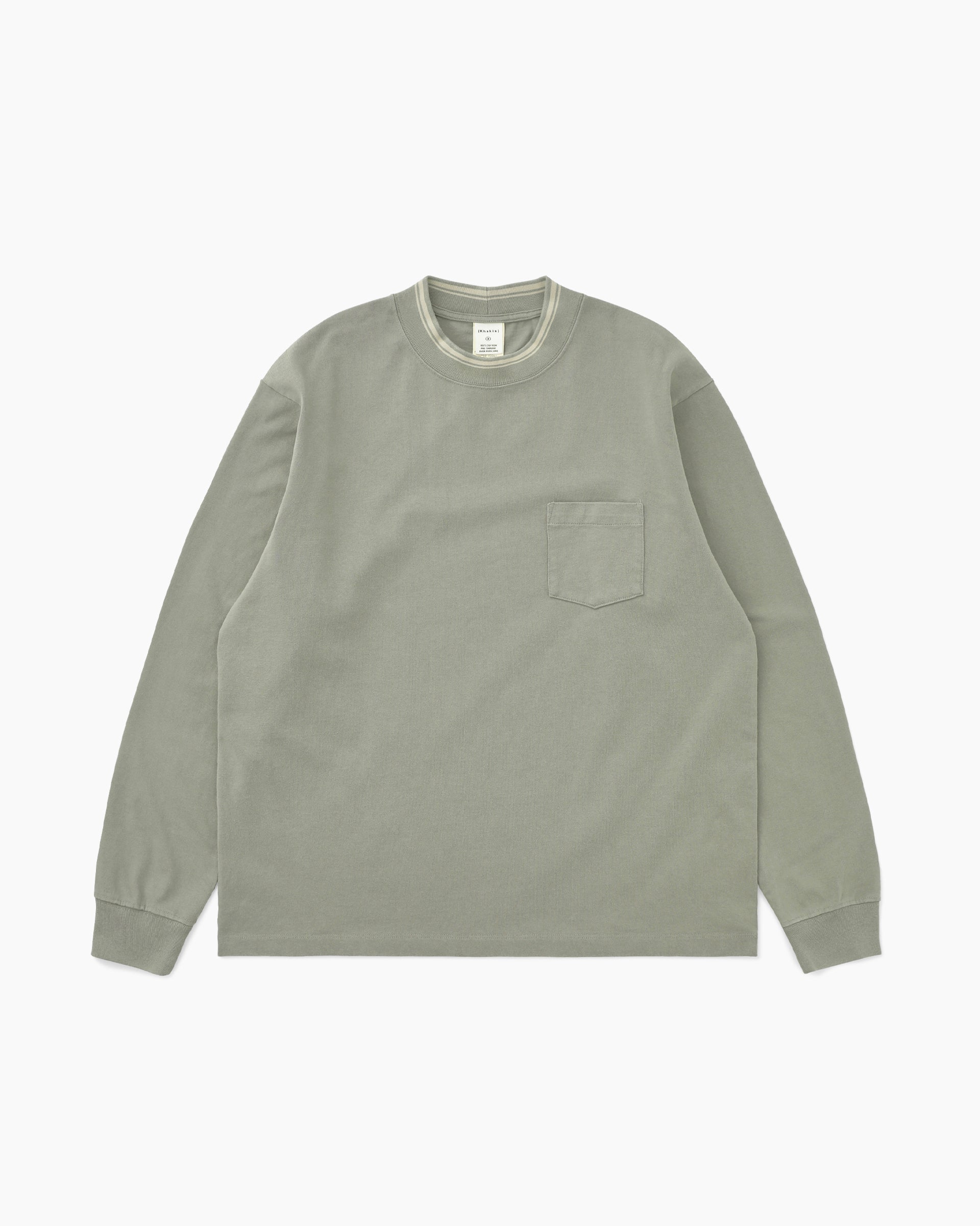 Khakis - Mockneck L/S Tee (Grey) product image 1 | TRAB K-Fashion Australia