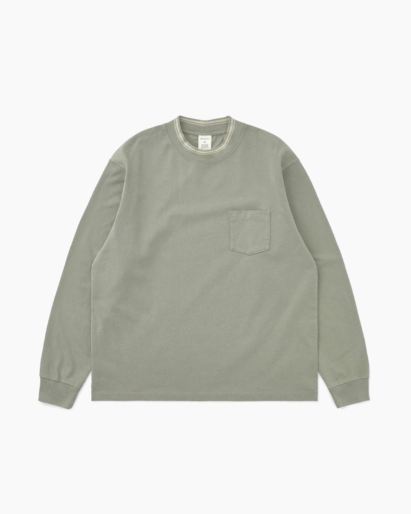 Khakis - Mockneck L/S Tee (Grey) product image 1 | TRAB K-Fashion Australia