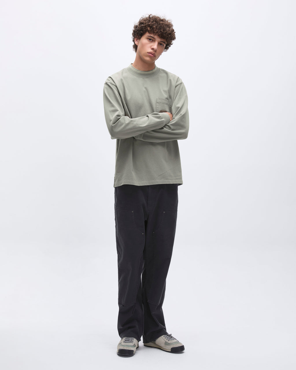 Khakis - Mockneck L/S Tee (Grey) product image 6 | TRAB K-Fashion Australia