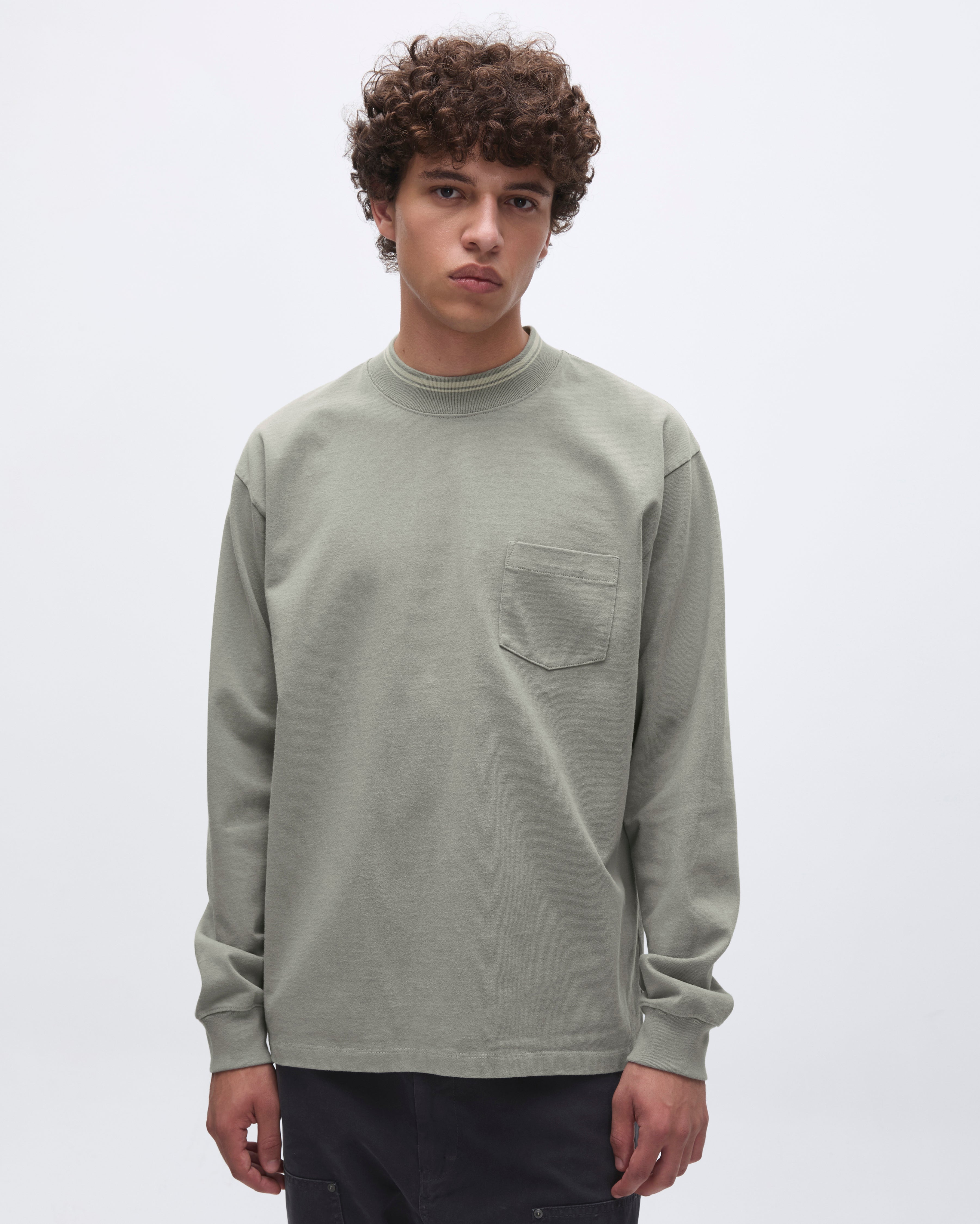 Khakis - Mockneck L/S Tee (Grey) product image 5 | TRAB K-Fashion Australia