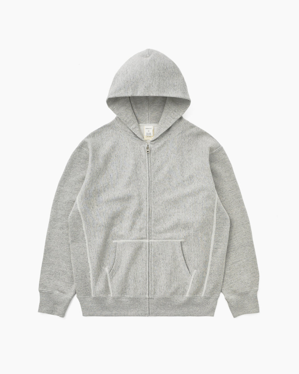 Khakis - Original Full Zip Hoodie (Heather Grey) product image 1 | TRAB K-Fashion Australia