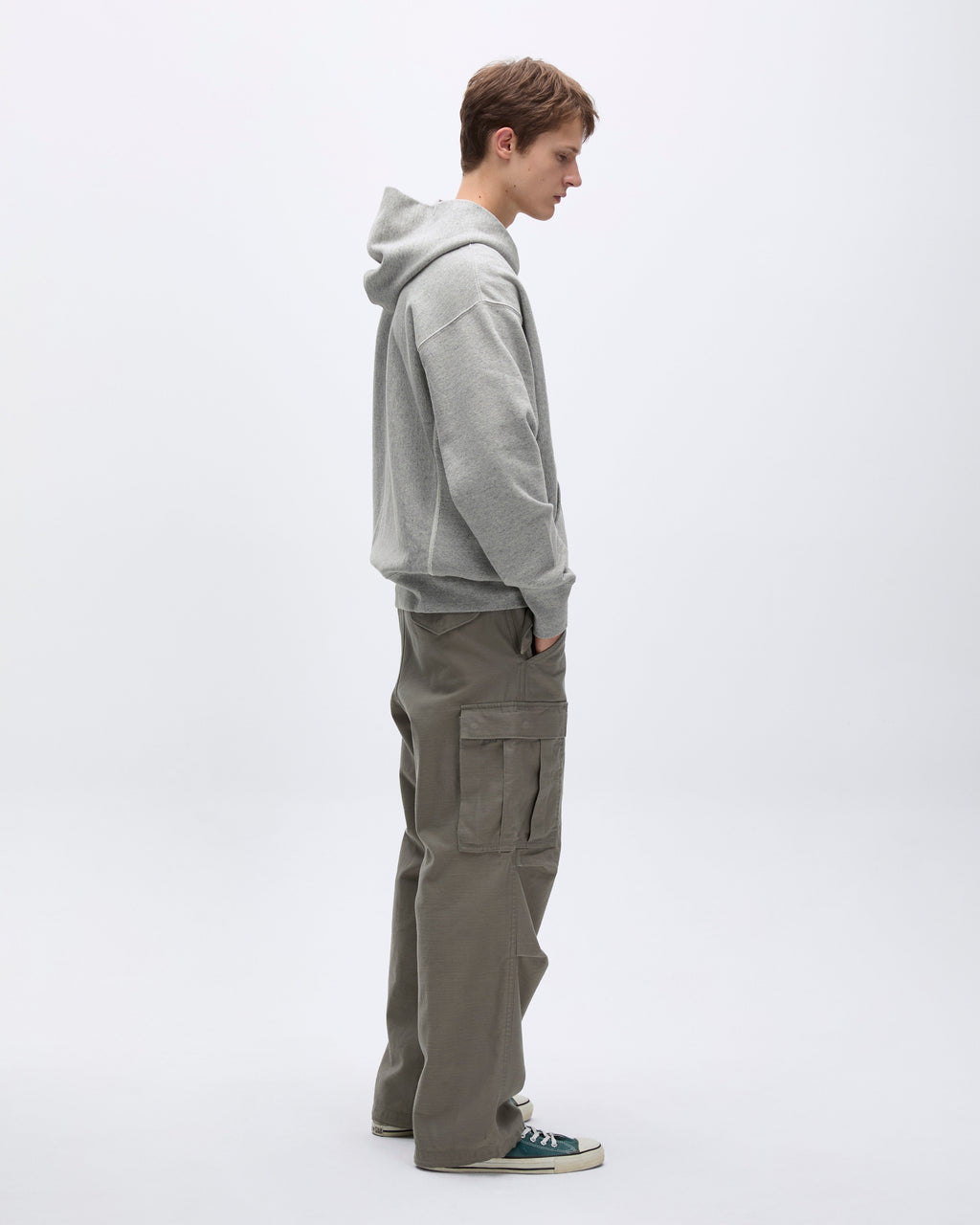 Khakis - Original Full Zip Hoodie (Heather Grey) product image 7 | TRAB K-Fashion Australia