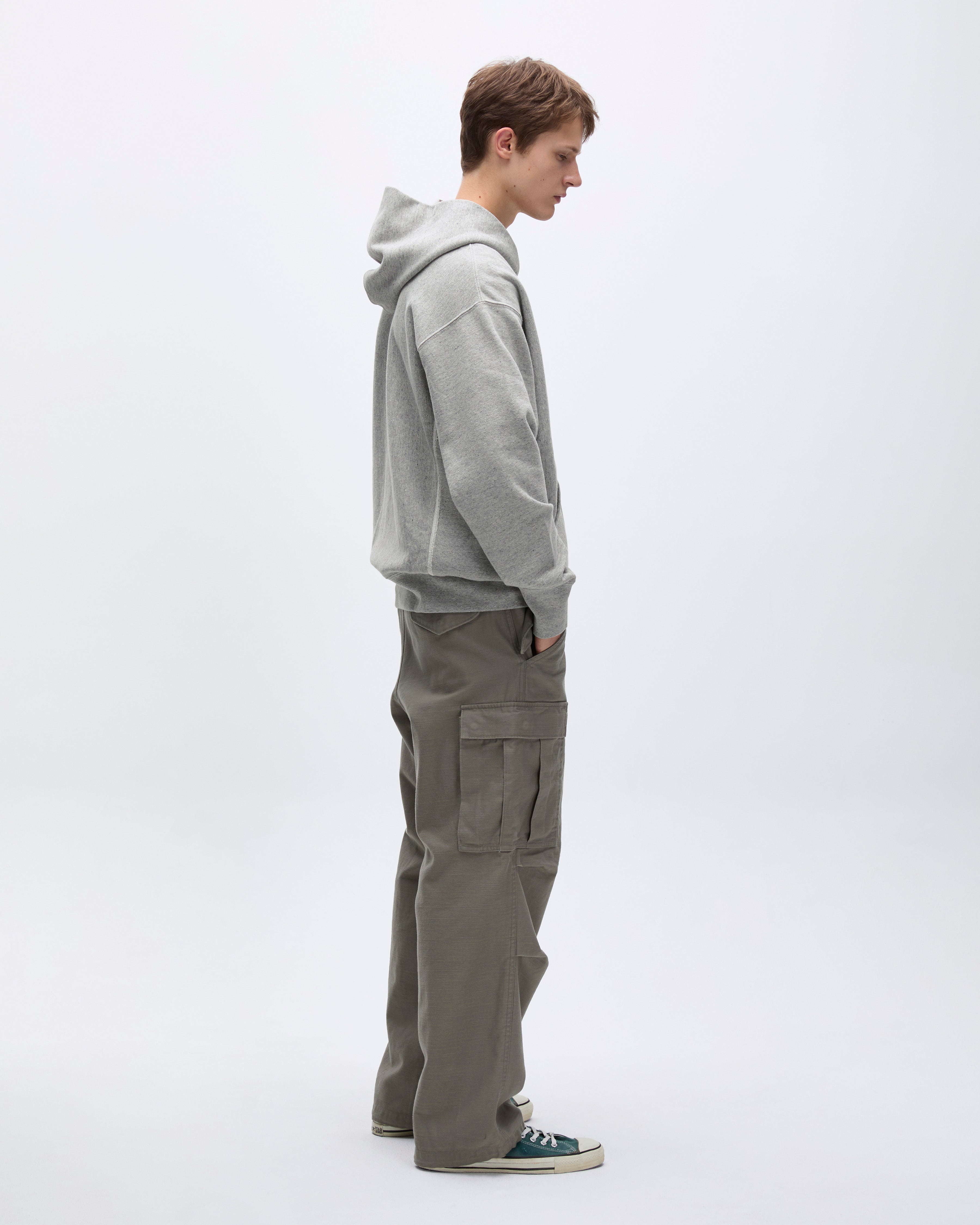 Khakis - Original Full Zip Hoodie (Heather Grey) product image 7 | TRAB K-Fashion Australia