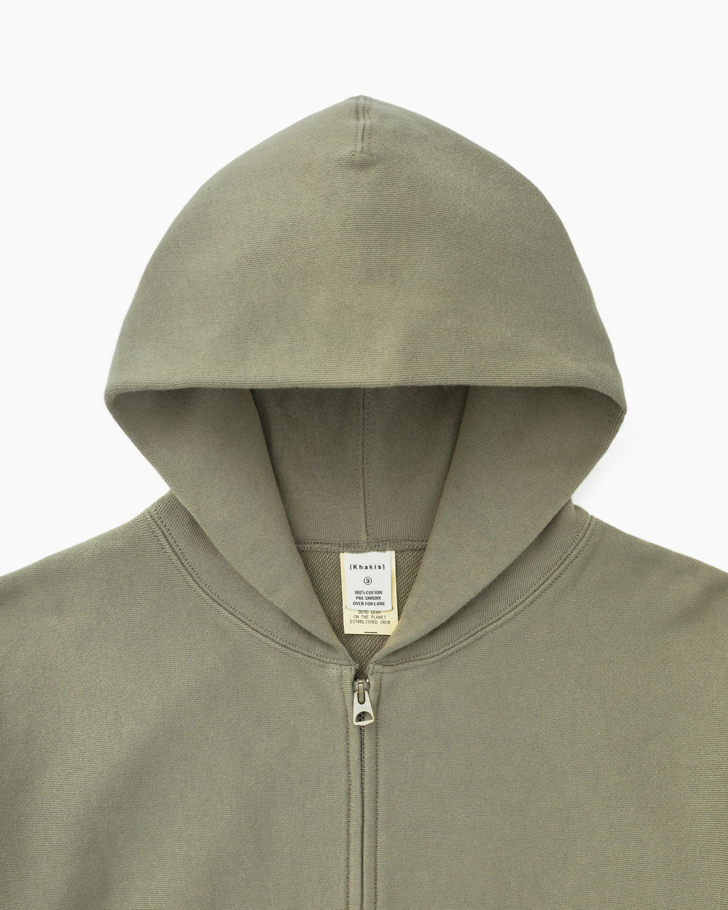 Khakis - Original Full Zip Hoodie (Olive) product image 2 | TRAB K-Fashion Australia