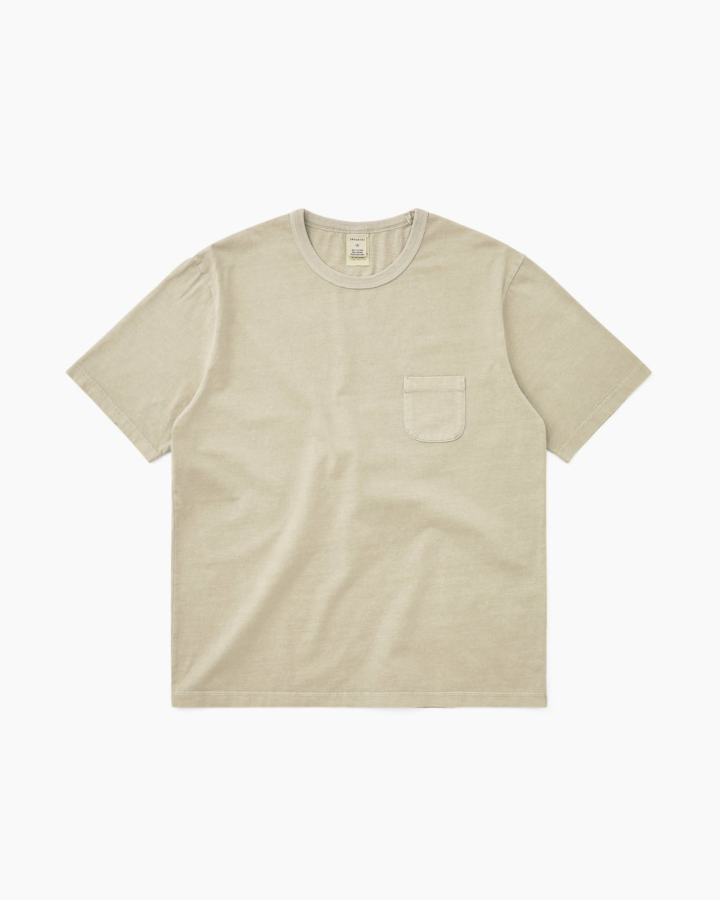 Khakis - Overdyed Pocket Tee (Beige) product image 1 | TRAB K-Fashion Australia