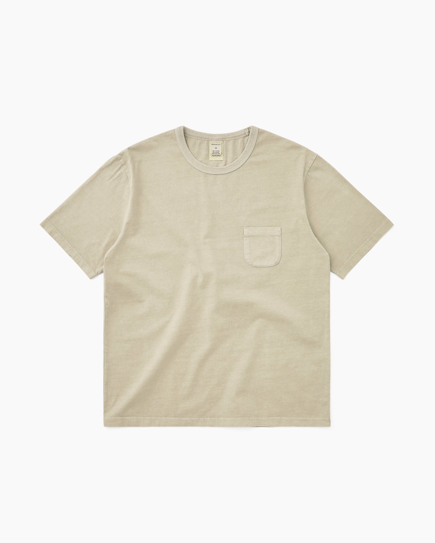 Khakis - Overdyed Pocket Tee (Beige) product image 1 | TRAB K-Fashion Australia