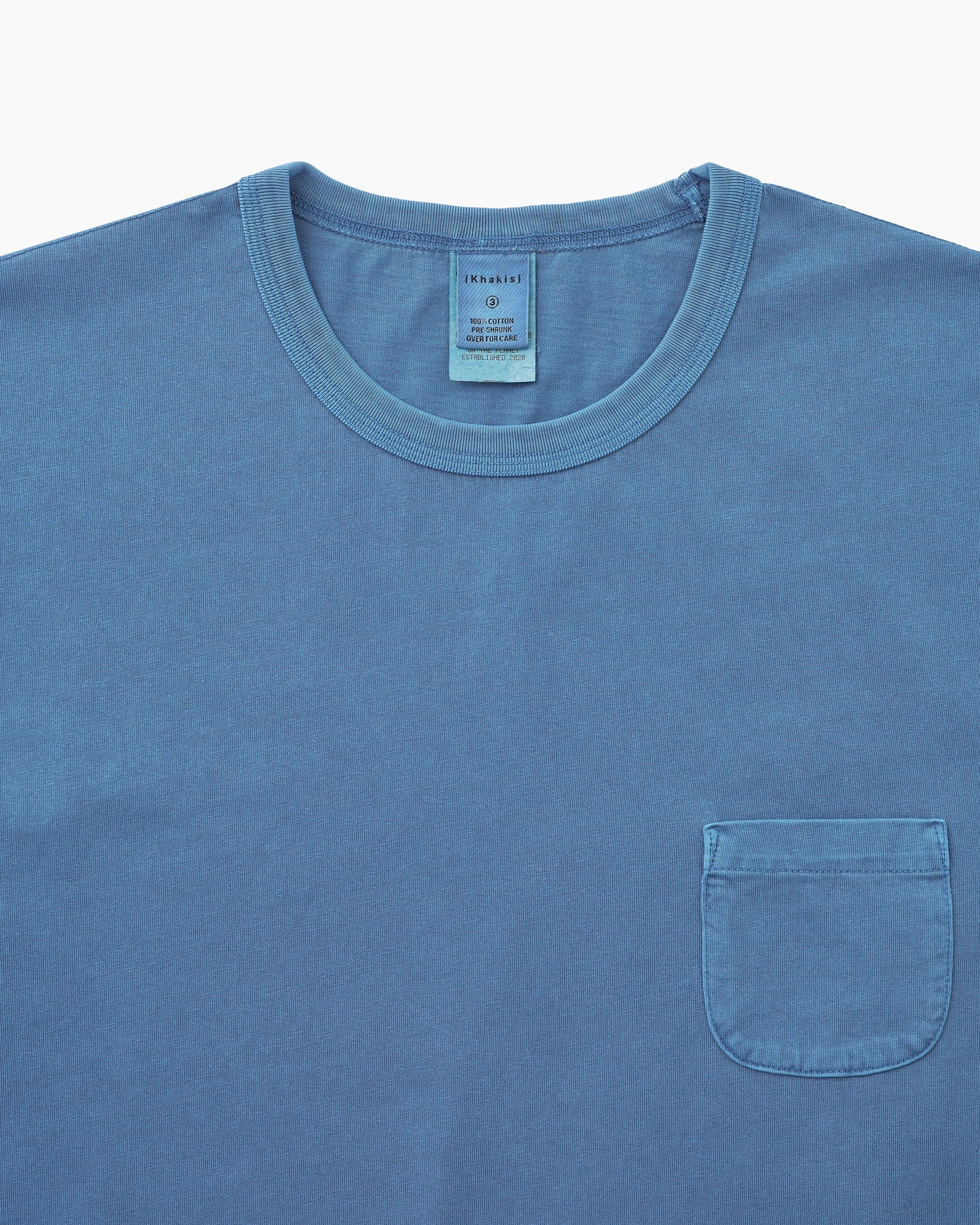 Khakis - Overdyed Pocket Tee (Blue) product image 2 | TRAB K-Fashion Australia