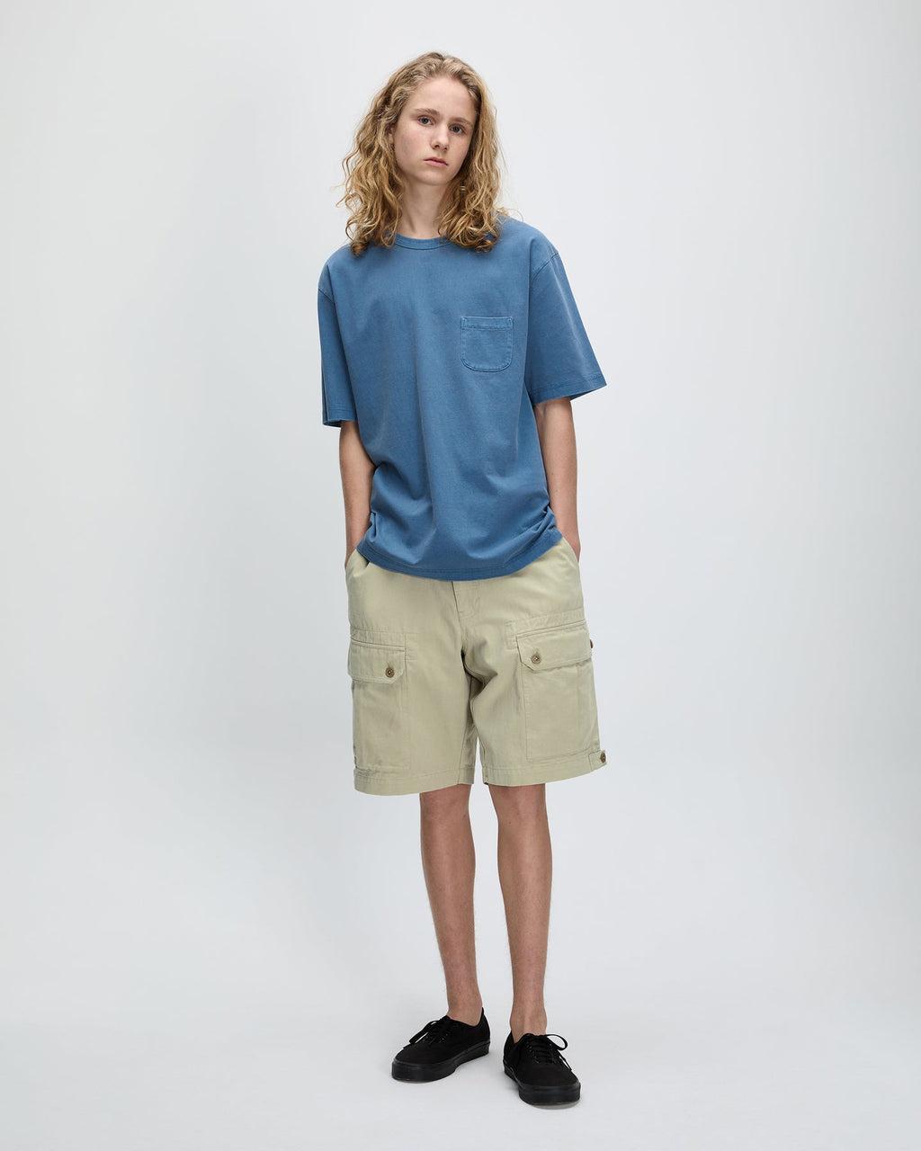 Khakis - Overdyed Pocket Tee (Blue) product image 4 | TRAB K-Fashion Australia