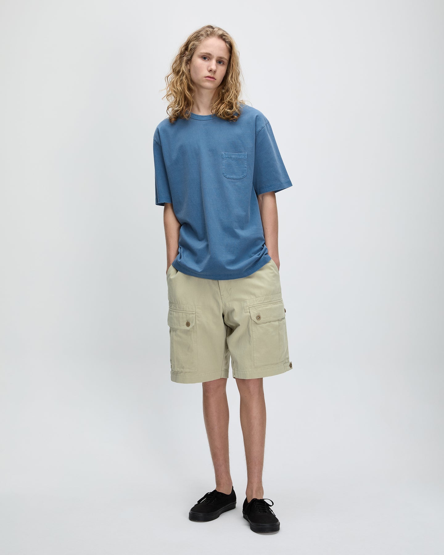Khakis - Overdyed Pocket Tee (Blue) product image 4 | TRAB K-Fashion Australia