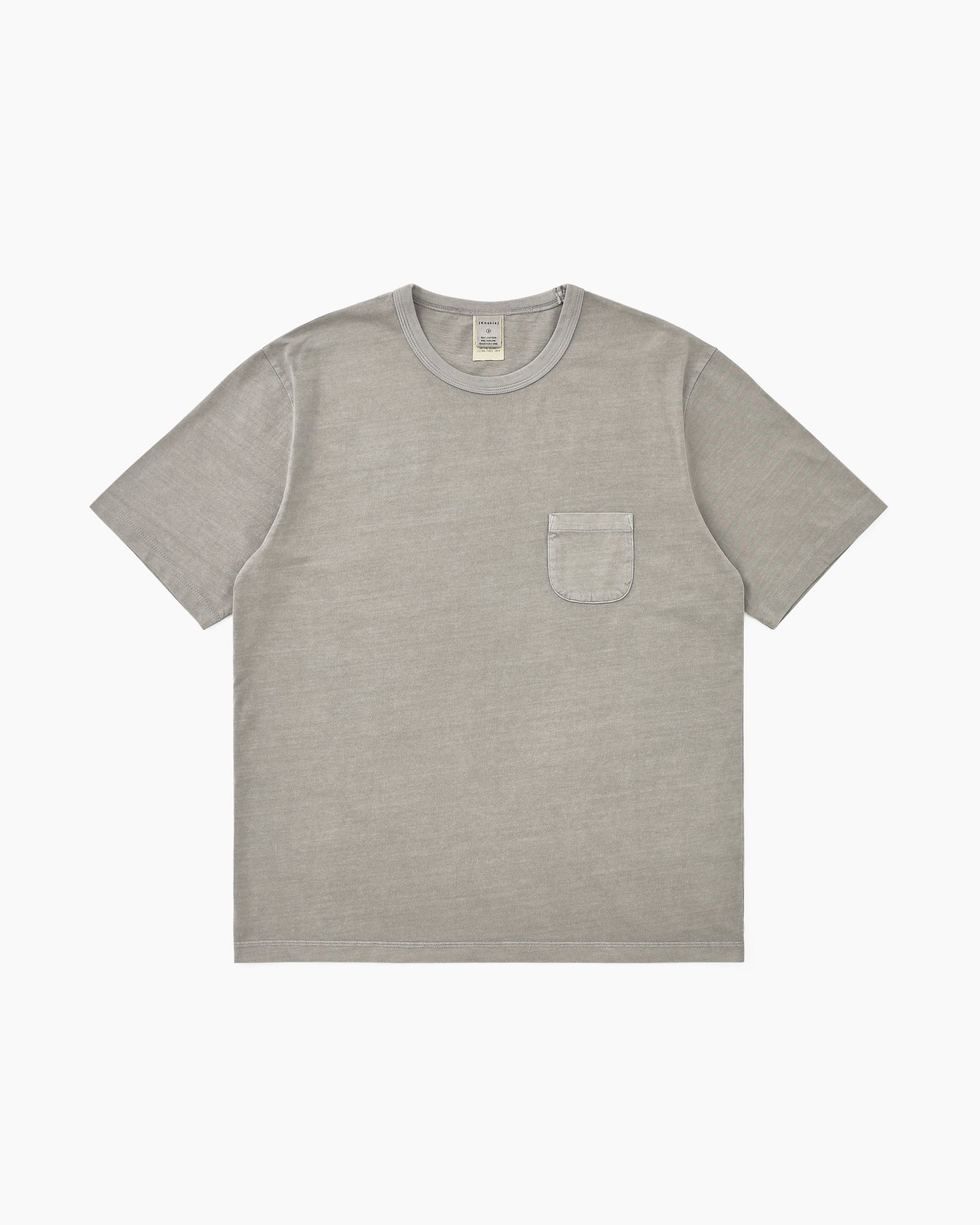 Khakis - Overdyed Pocket Tee Mid (Grey) product image 1 | TRAB K-Fashion Australia