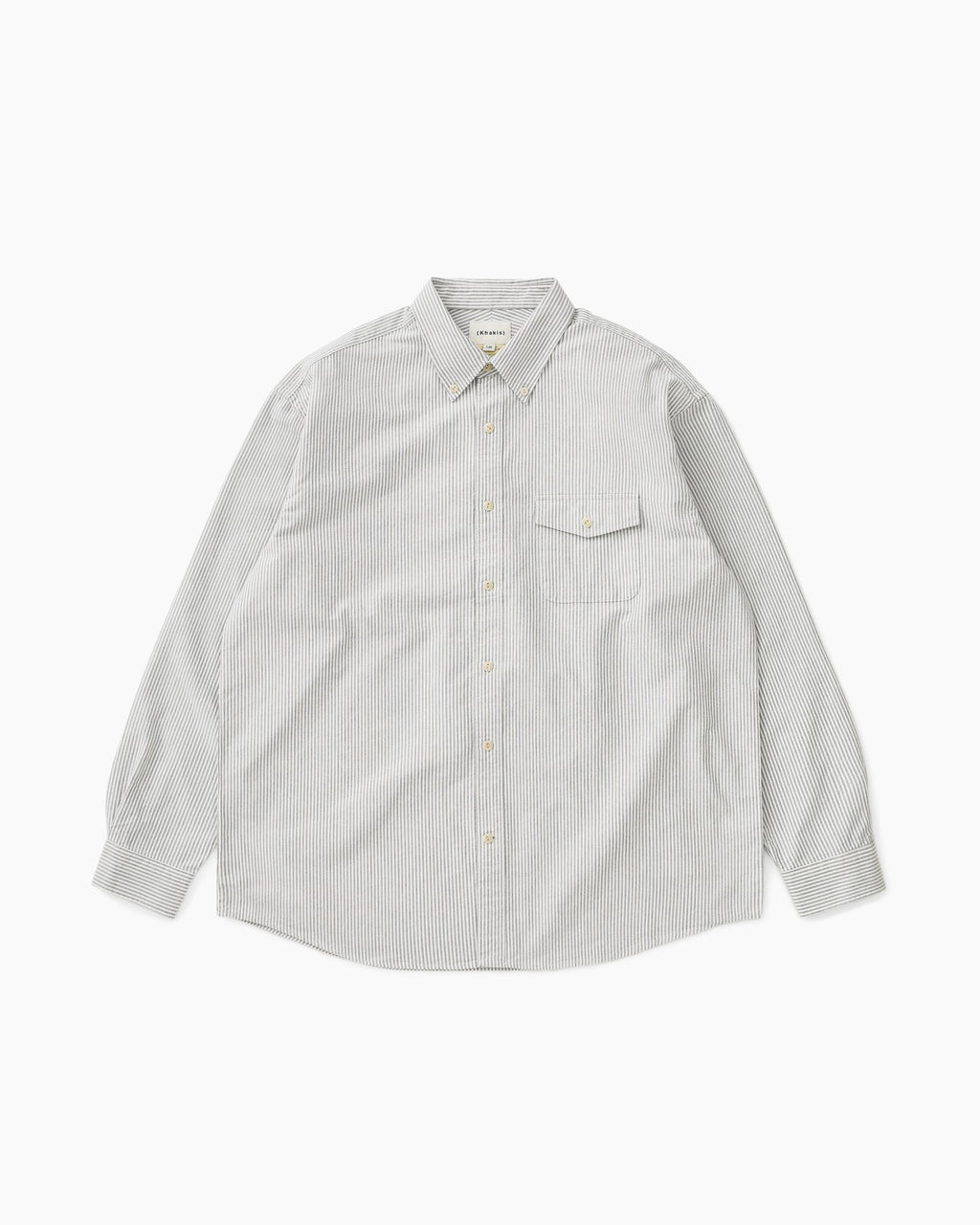 Khakis - Oxford Club Shirt Grey Stripe product image 1 | TRAB K-Fashion Australia