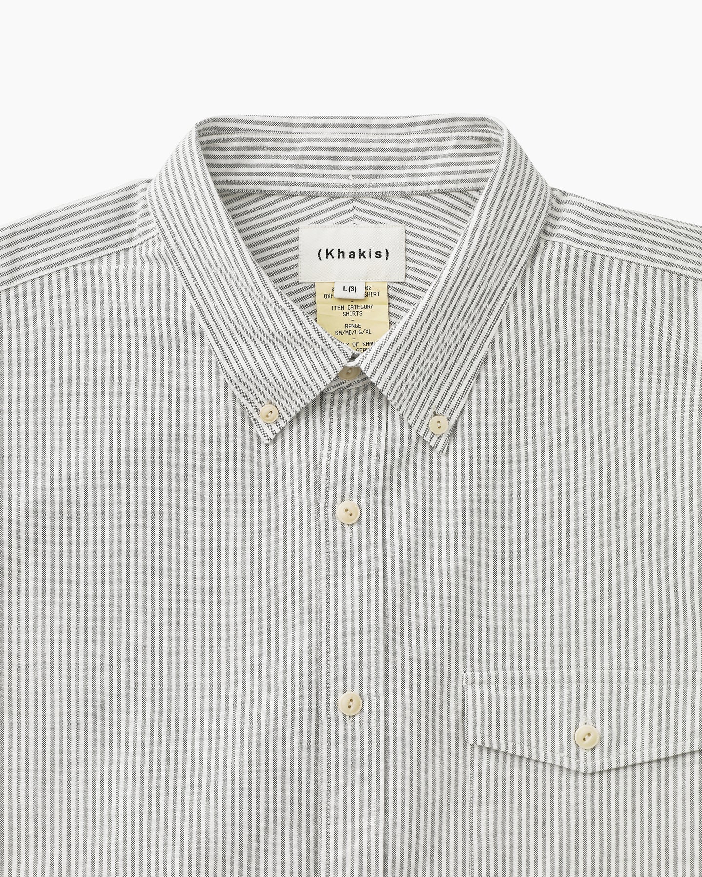 Khakis - Oxford Club Shirt (Grey Stripe) product image 2 | TRAB K-Fashion Australia