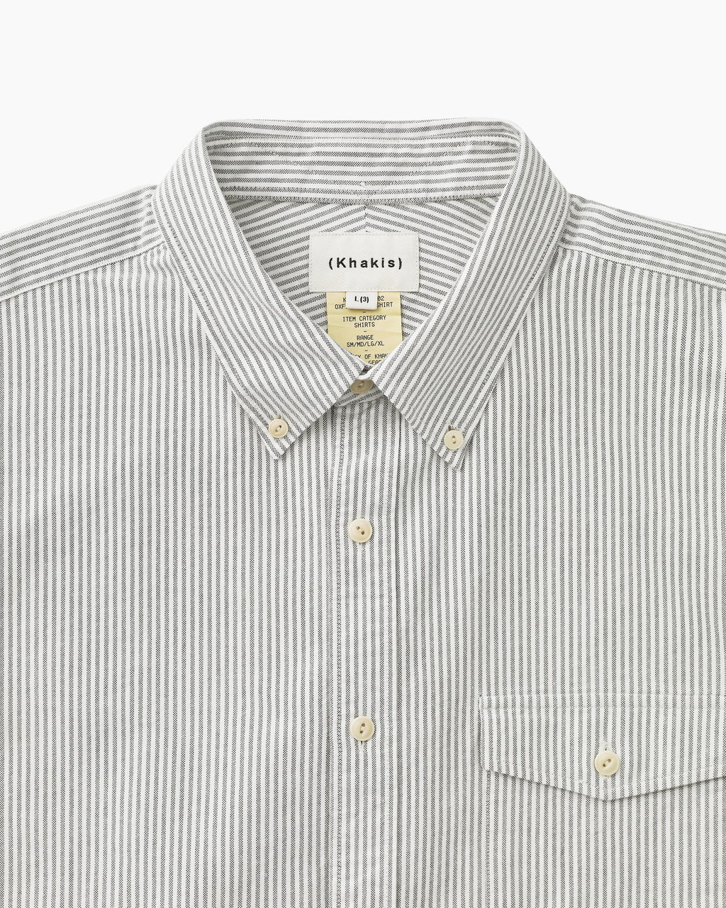 Khakis - Oxford Club Shirt Grey Stripe product image 2 | TRAB K-Fashion Australia