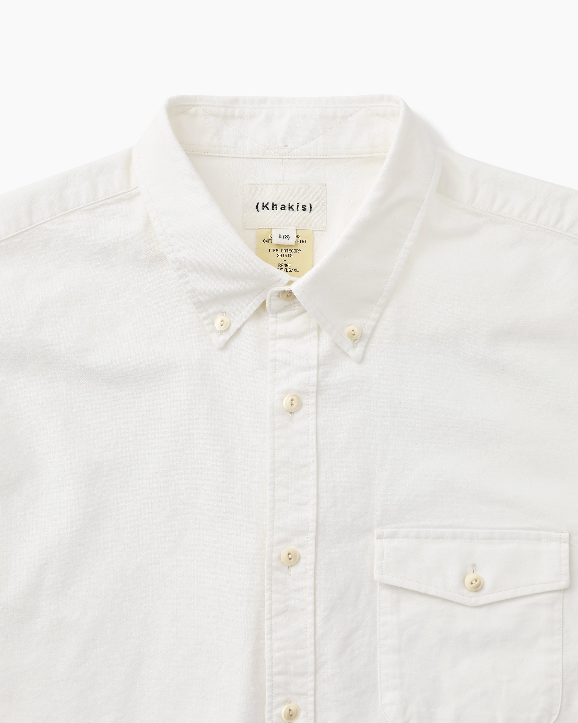 Khakis - Oxford Club Shirt (White) product image 2 | TRAB K-Fashion Australia