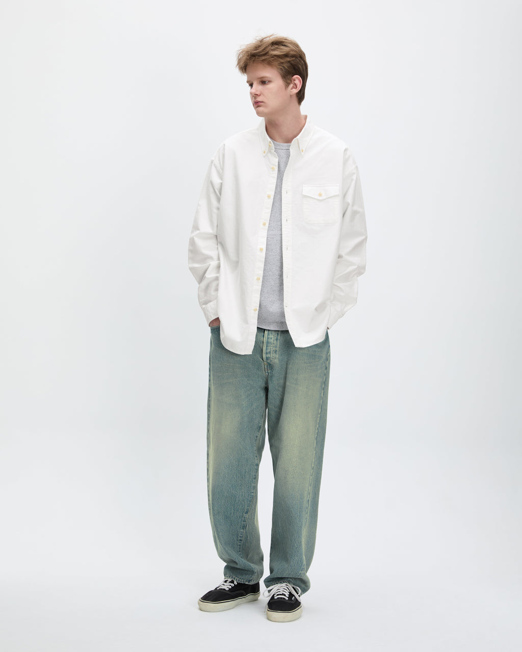 Khakis - Oxford Club Shirt (White) product image 7 | TRAB K-Fashion Australia