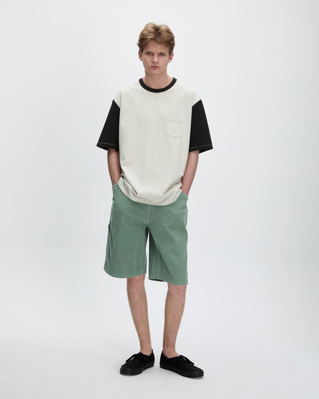 Khakis - Painter Short (Dusty Green) product image 6 | TRAB K-Fashion Australia