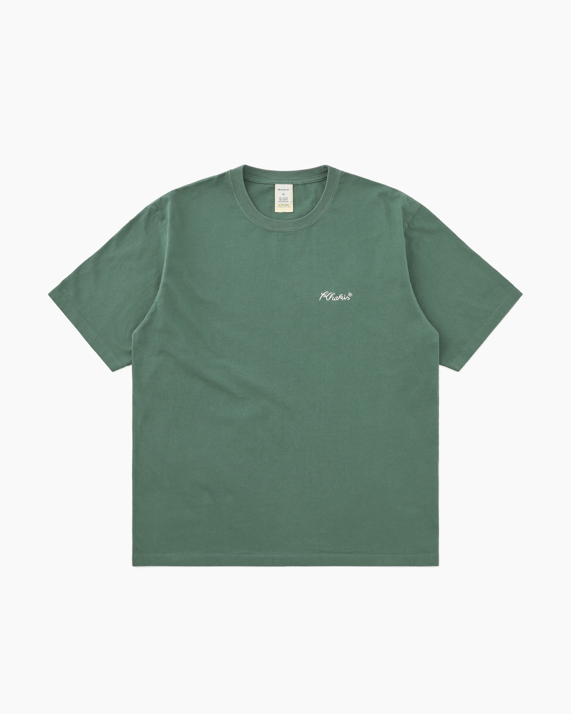 Khakis - Script Logo S/S Tee (Dusty Green) product image 1 | TRAB K-Fashion Australia