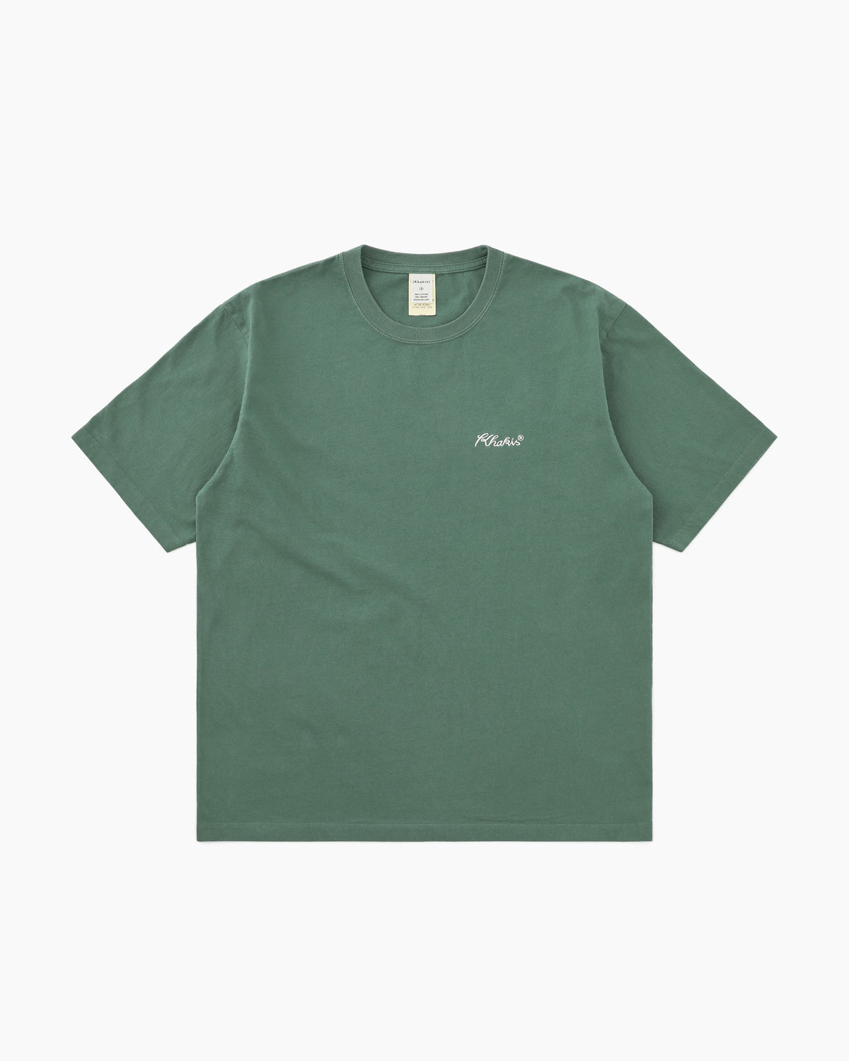 Khakis - Script Logo S/S Tee (Dusty Green) product image 1 | TRAB K-Fashion Australia