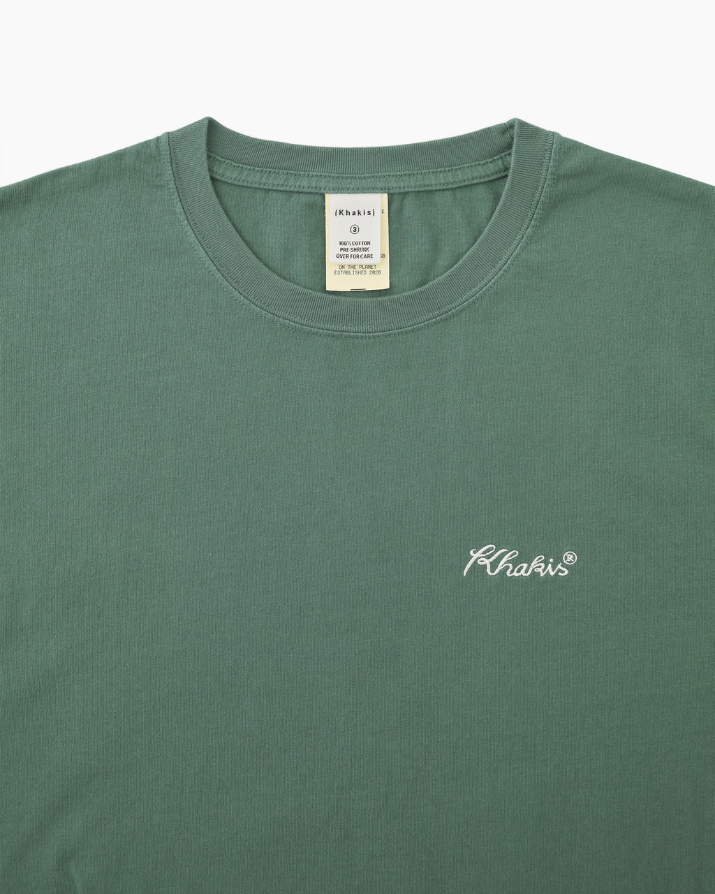 Khakis - Script Logo S/S Tee (Dusty Green) product image 2 | TRAB K-Fashion Australia