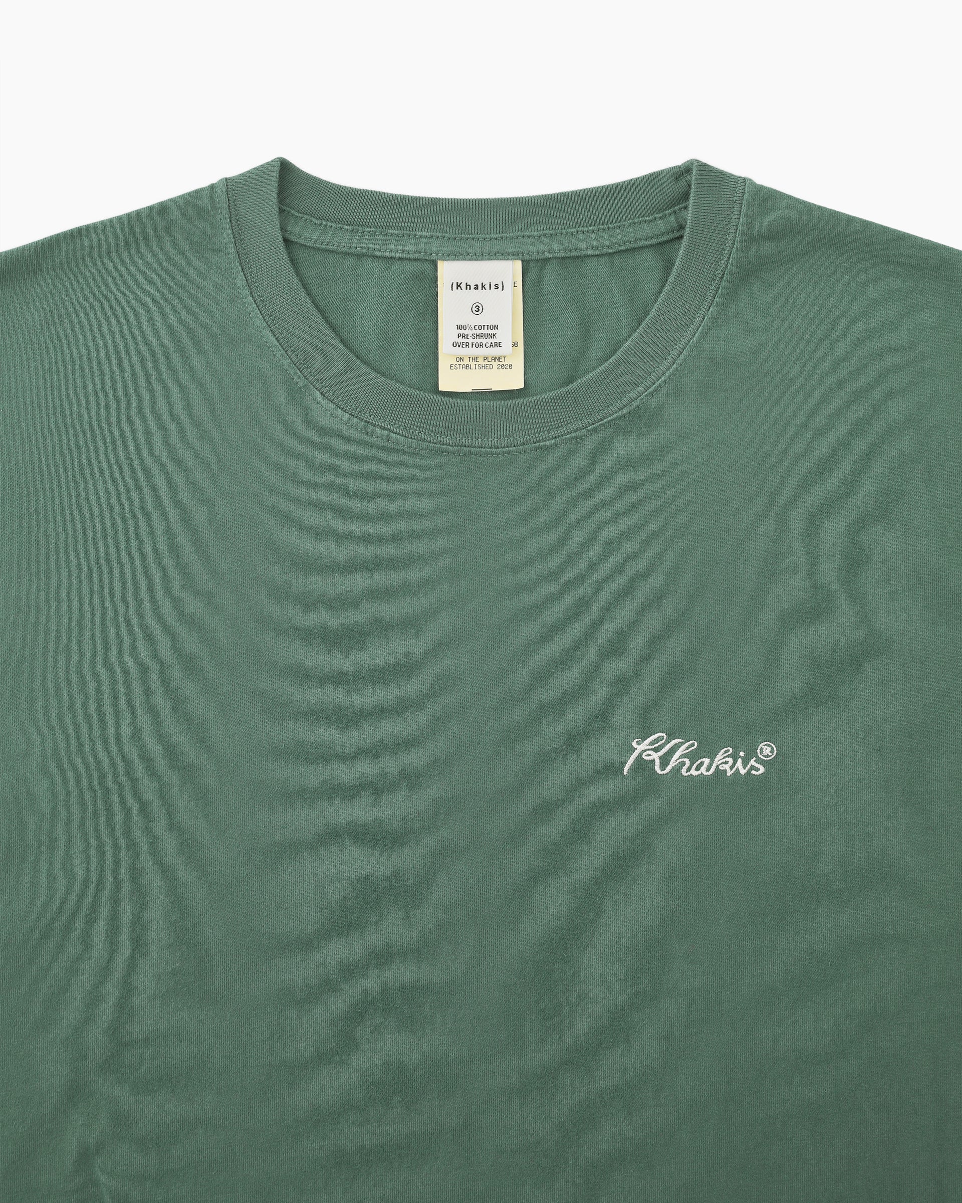 Khakis - Script Logo S/S Tee (Dusty Green) product image 2 | TRAB K-Fashion Australia