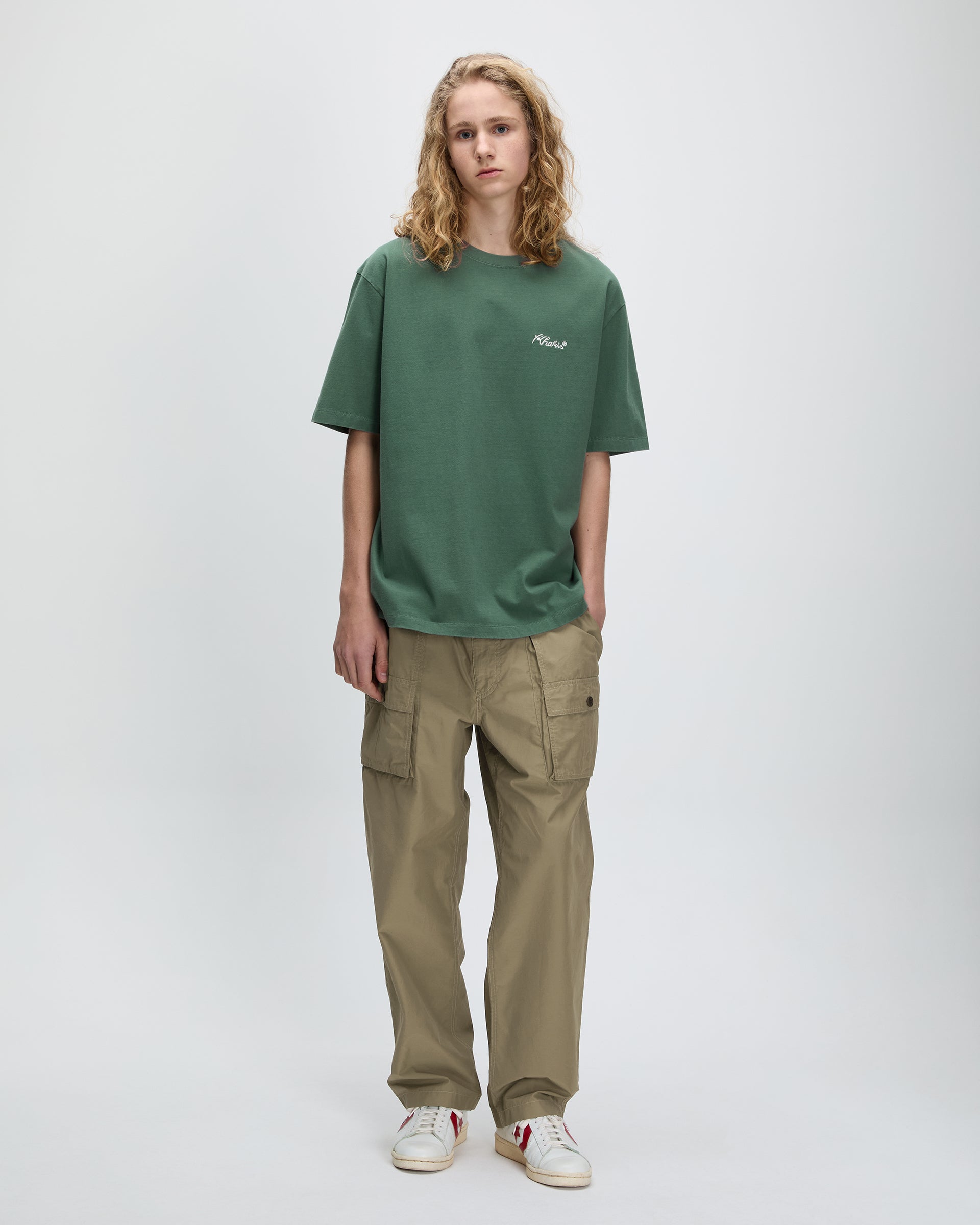 Khakis - Script Logo S/S Tee (Dusty Green) product image 4 | TRAB K-Fashion Australia