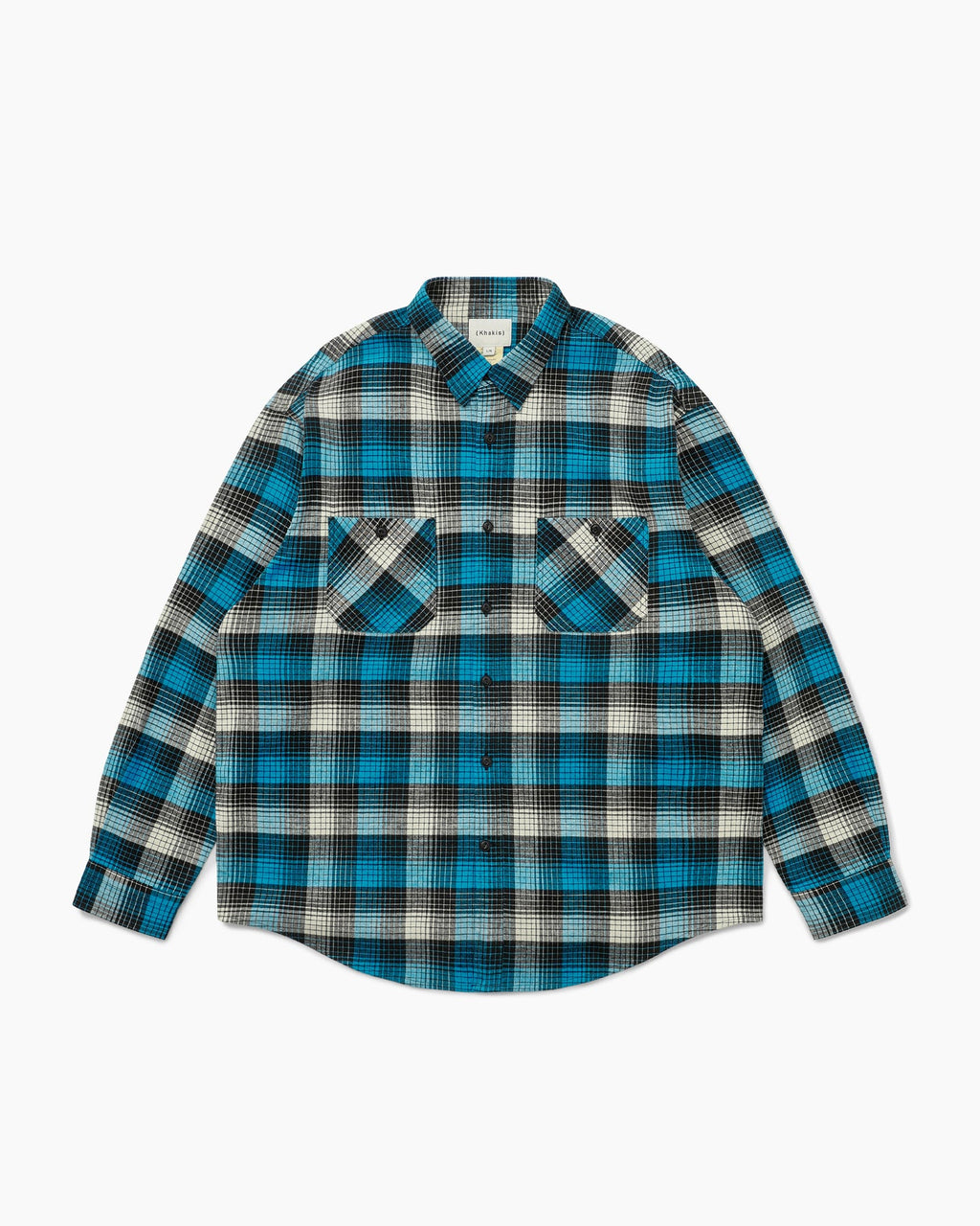 Khakis - Shadow Check Flannel Shirt (Blue) product image 1 | TRAB K-Fashion Australia