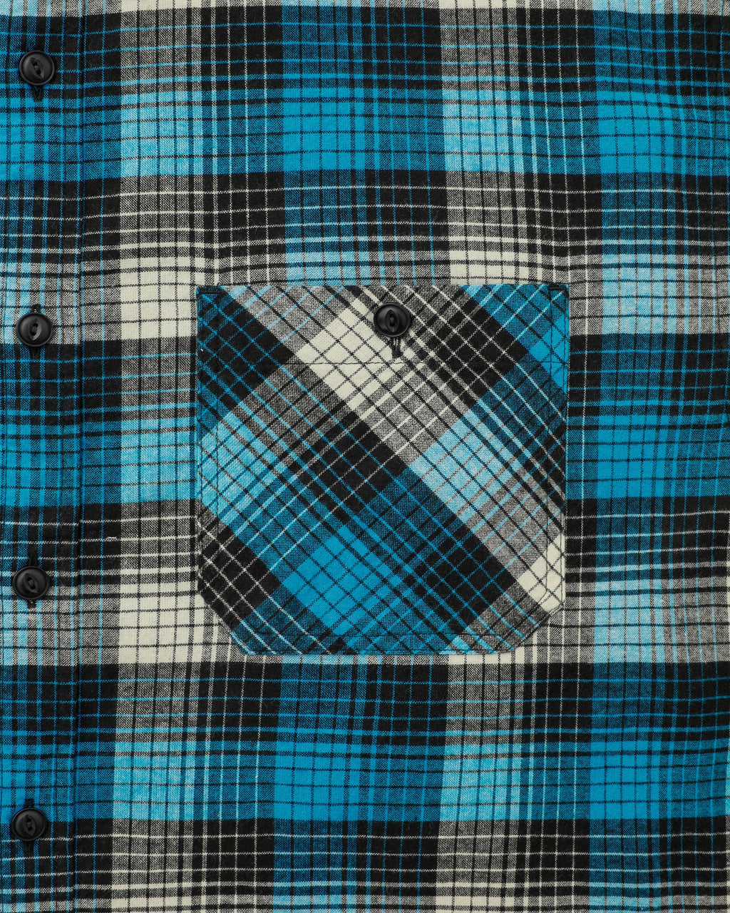 Khakis - Shadow Check Flannel Shirt (Blue) product image 3 | TRAB K-Fashion Australia