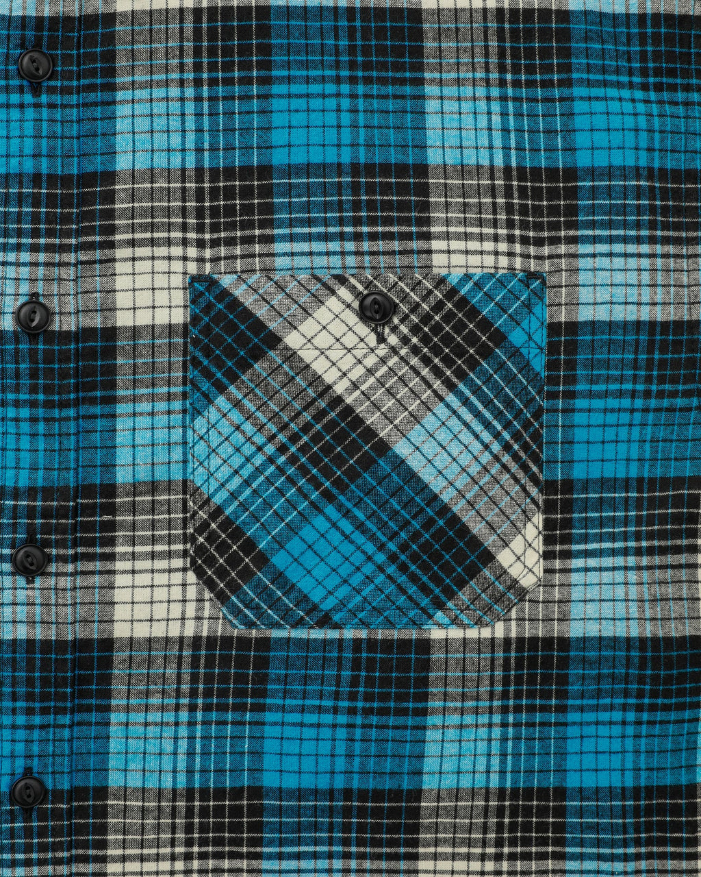 Khakis - Shadow Check Flannel Shirt (Blue) product image 3 | TRAB K-Fashion Australia