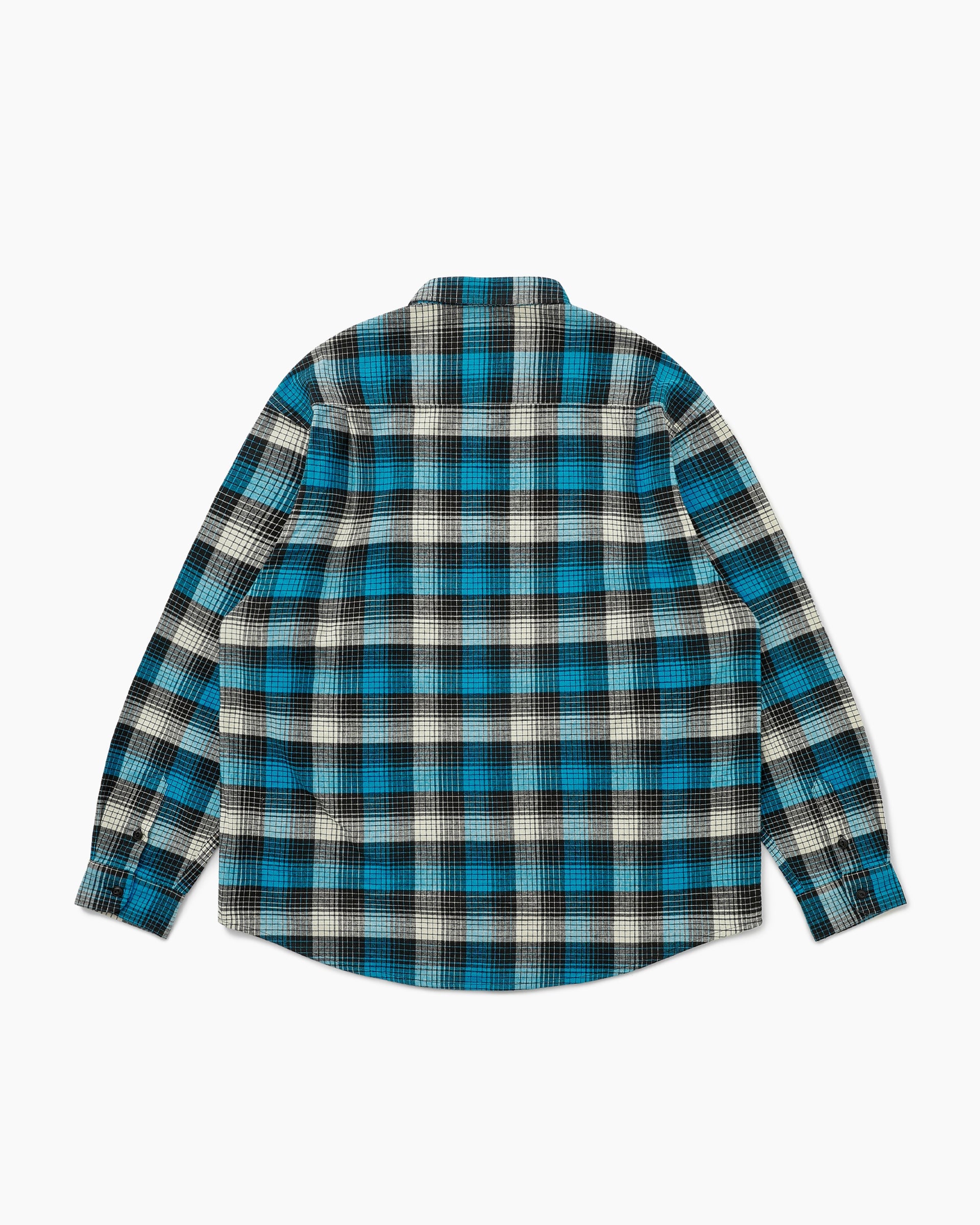 Khakis - Shadow Check Flannel Shirt (Blue) product image 5 | TRAB K-Fashion Australia