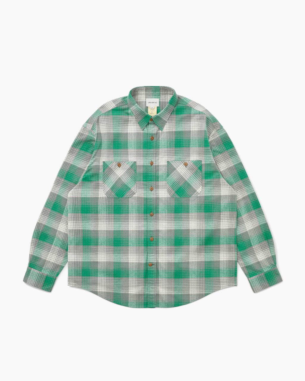 Khakis - Shadow Check Flannel Shirt (Green) product image 1 | TRAB K-Fashion Australia