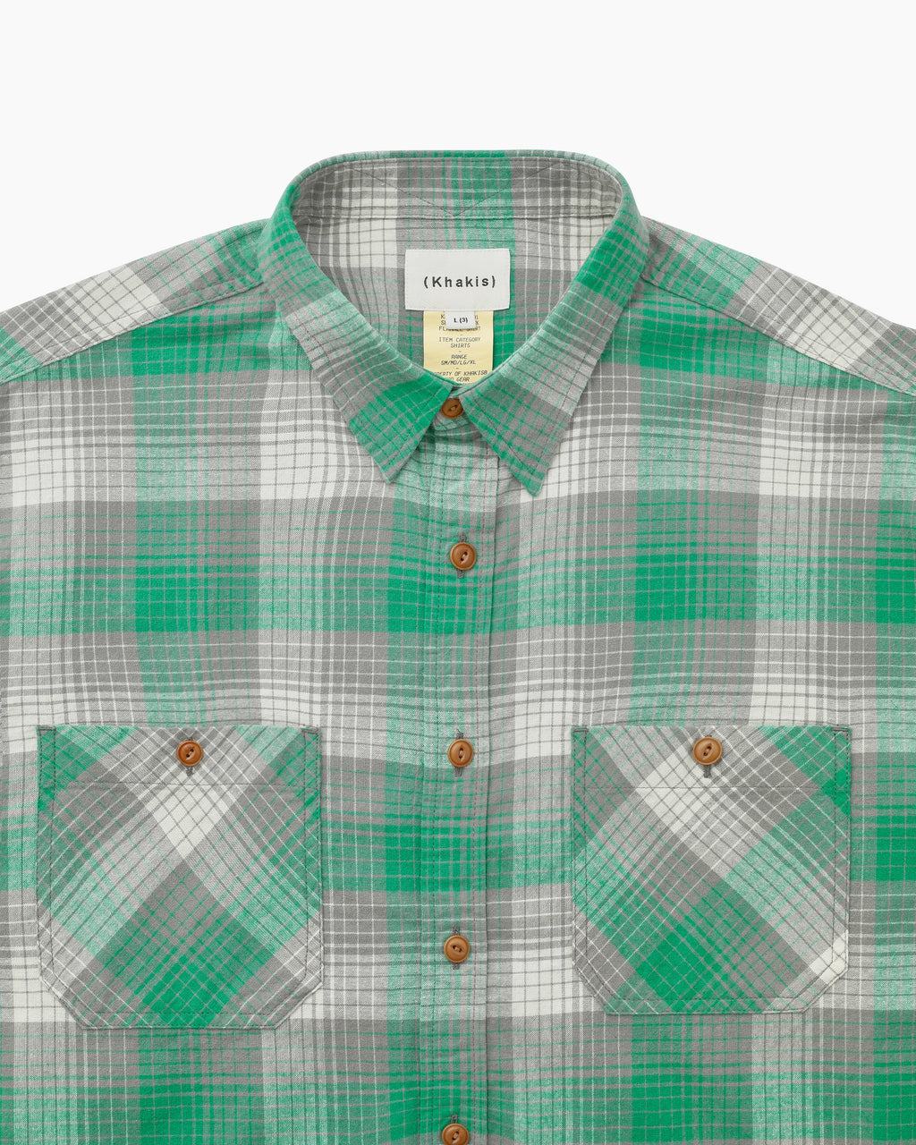 Khakis - Shadow Check Flannel Shirt (Green) product image 2 | TRAB K-Fashion Australia