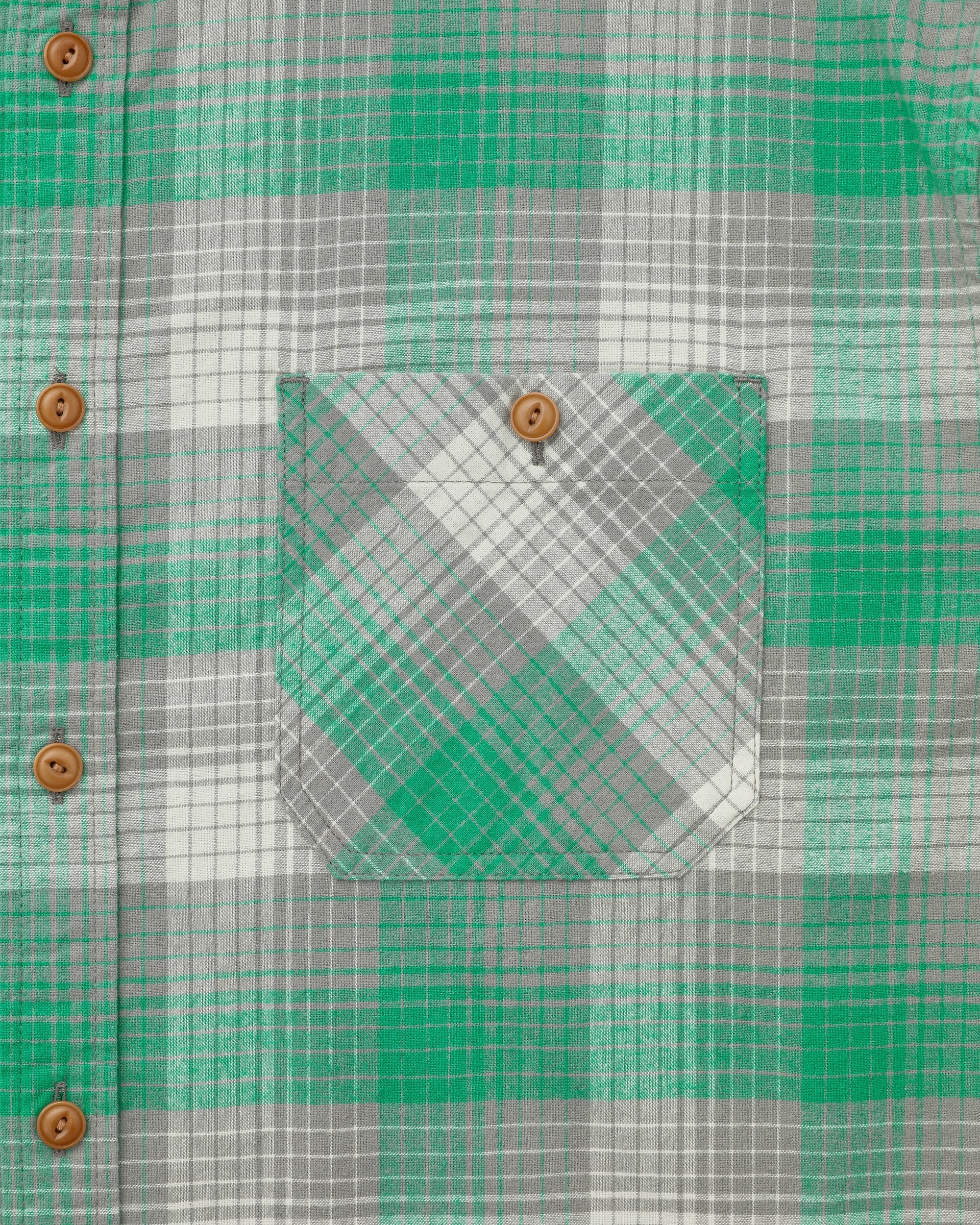 Khakis - Shadow Check Flannel Shirt (Green) product image 3 | TRAB K-Fashion Australia