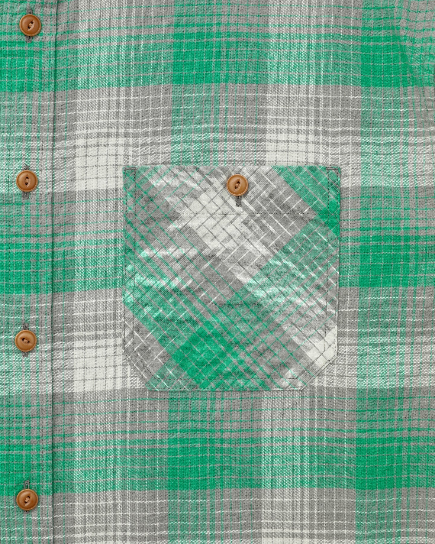 Khakis - Shadow Check Flannel Shirt (Green) product image 3 | TRAB K-Fashion Australia