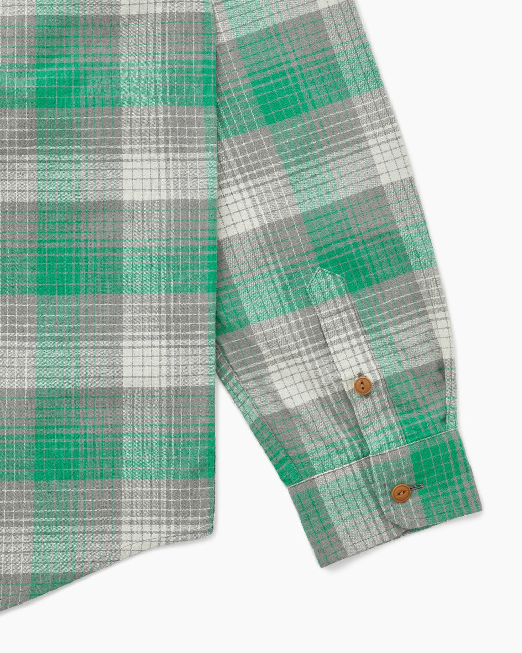 Khakis - Shadow Check Flannel Shirt (Green) product image 4 | TRAB K-Fashion Australia