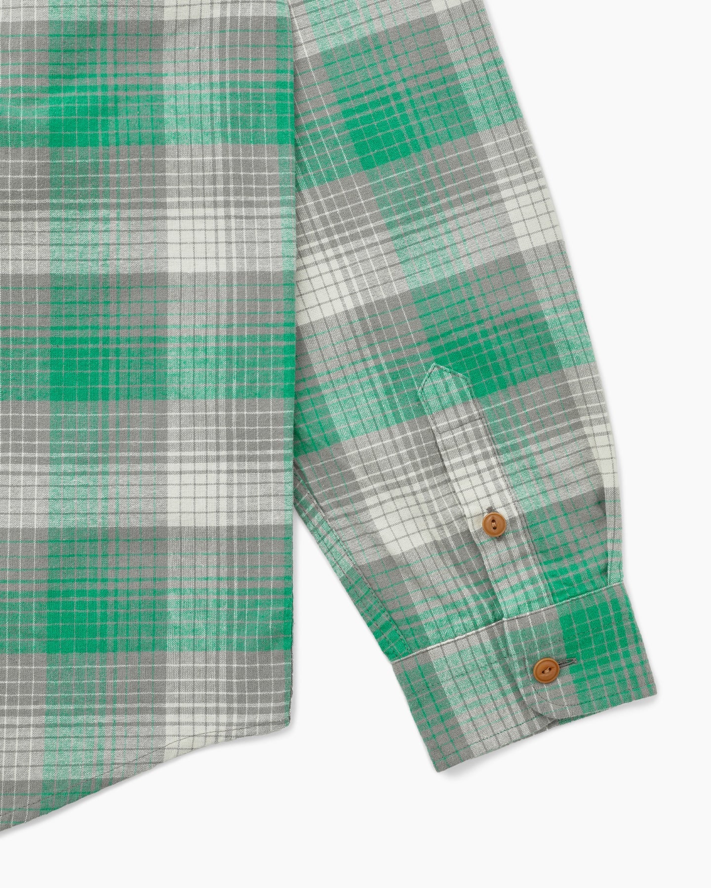 Khakis - Shadow Check Flannel Shirt (Green) product image 4 | TRAB K-Fashion Australia