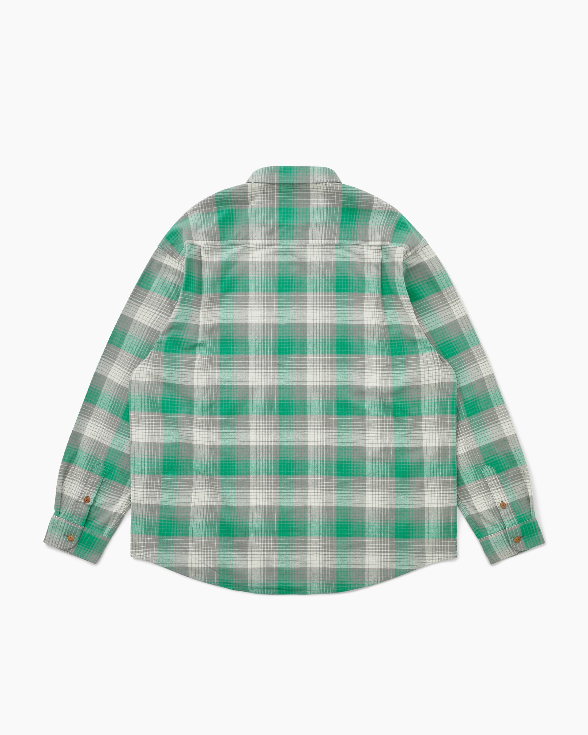 Khakis - Shadow Check Flannel Shirt (Green) product image 5 | TRAB K-Fashion Australia
