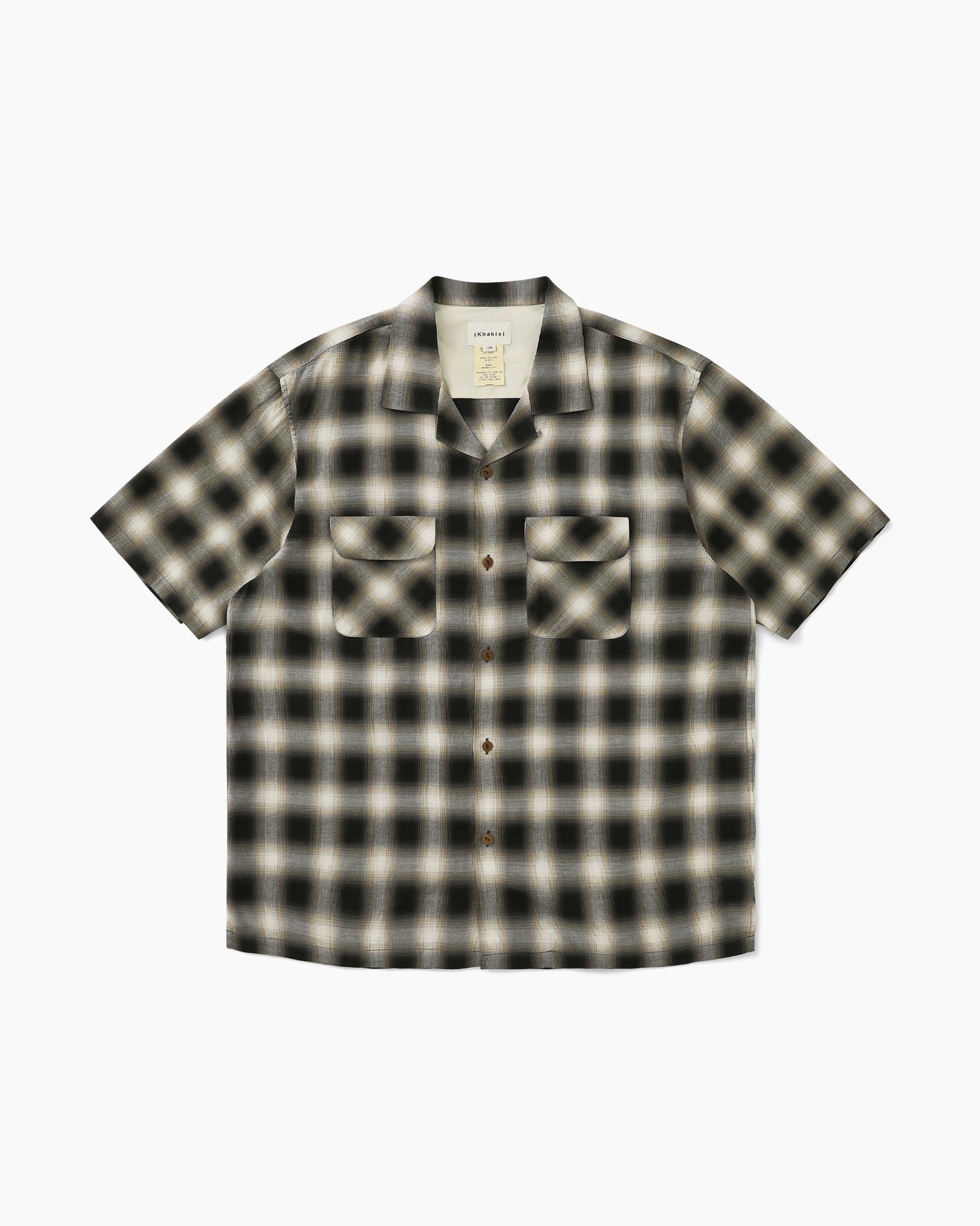 Khakis - Shadow Plaid S/S Shirt (Bark) product image 1 | TRAB K-Fashion Australia