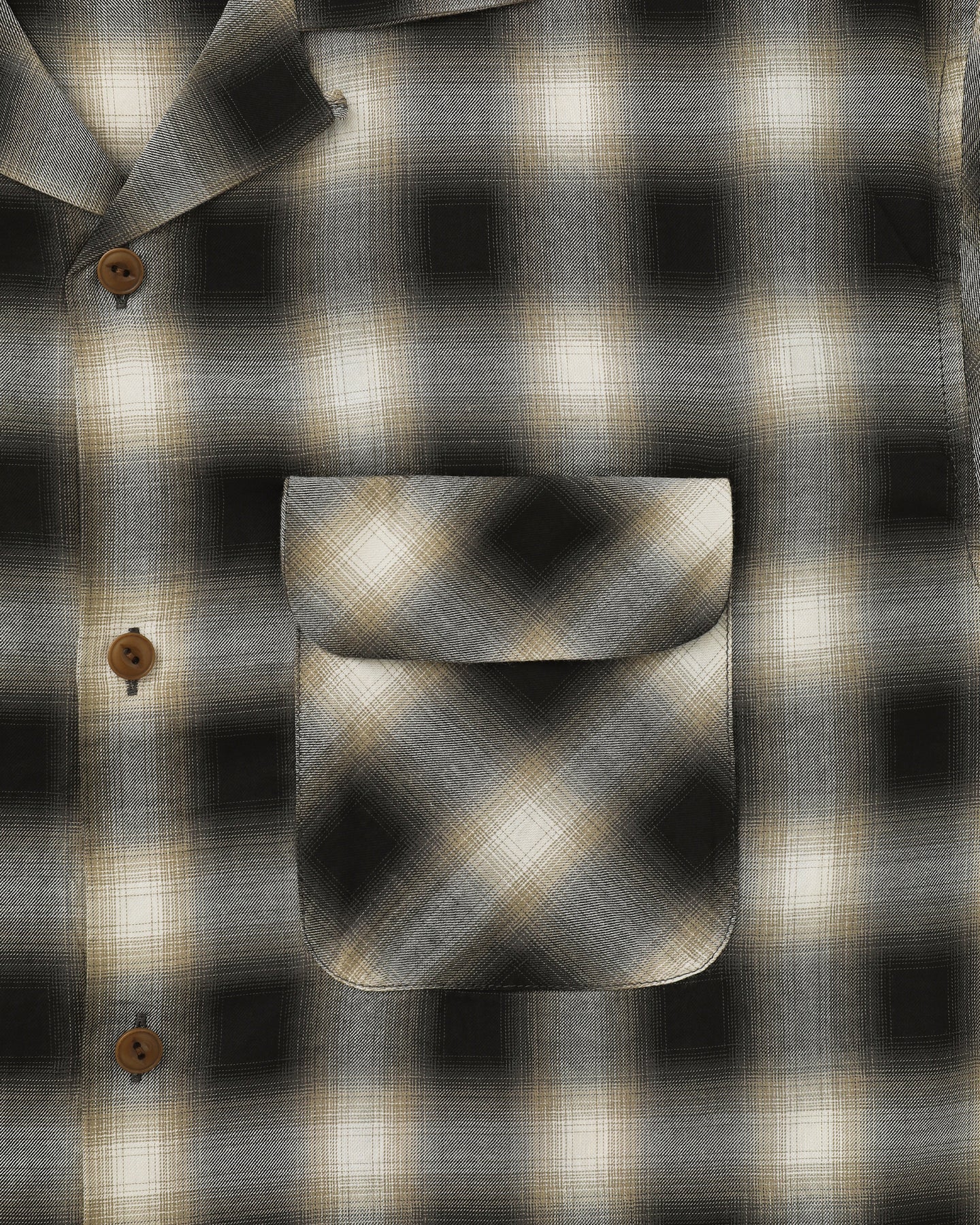Khakis - Shadow Plaid S/S Shirt (Bark) product image 3 | TRAB K-Fashion Australia