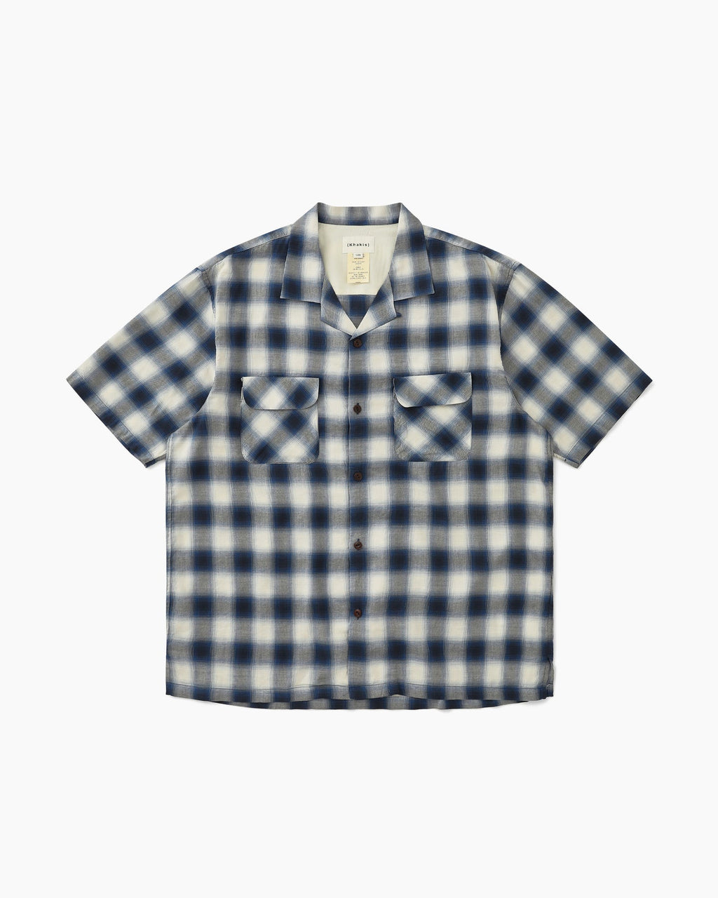 Khakis - Shadow Plaid S/S Shirt (Blue) product image 1 | TRAB K-Fashion Australia
