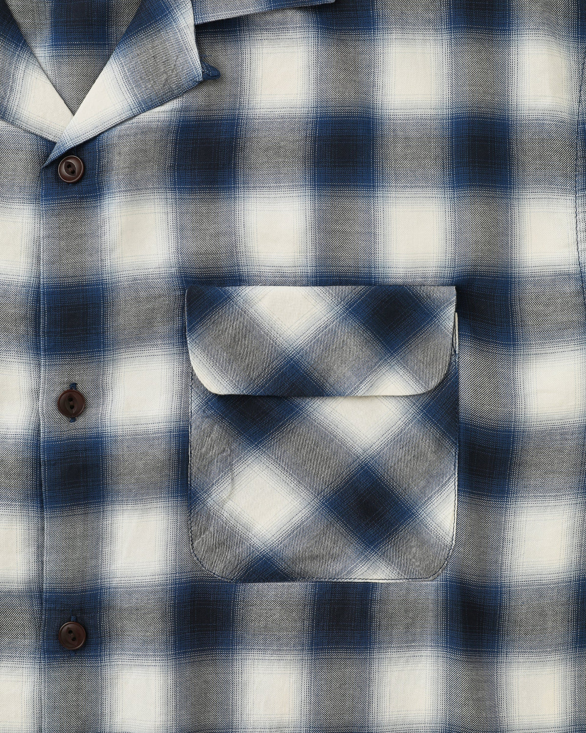 Khakis - Shadow Plaid S/S Shirt (Blue) product image 3 | TRAB K-Fashion Australia