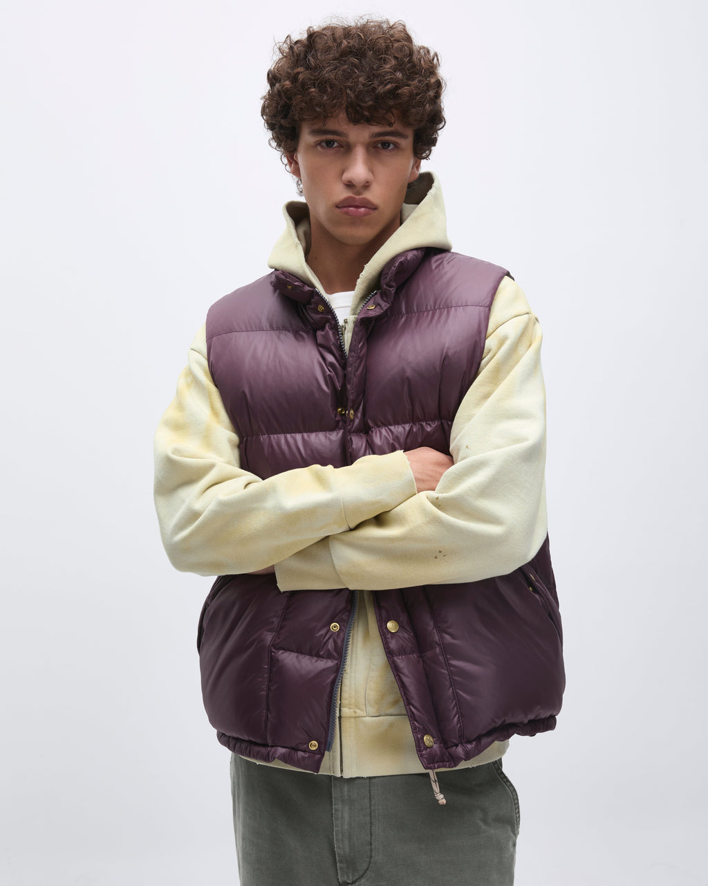 Khakis - Snowfield Down Vest (Burgundy) product image 7 | TRAB K-Fashion Australia
