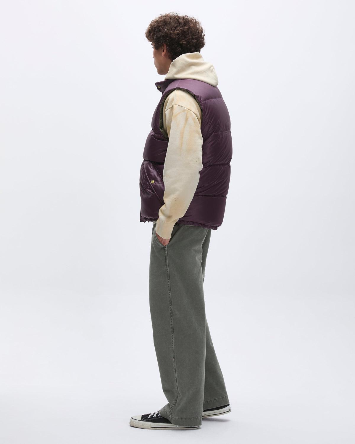Khakis - Snowfield Down Vest (Burgundy) product image 8 | TRAB K-Fashion Australia