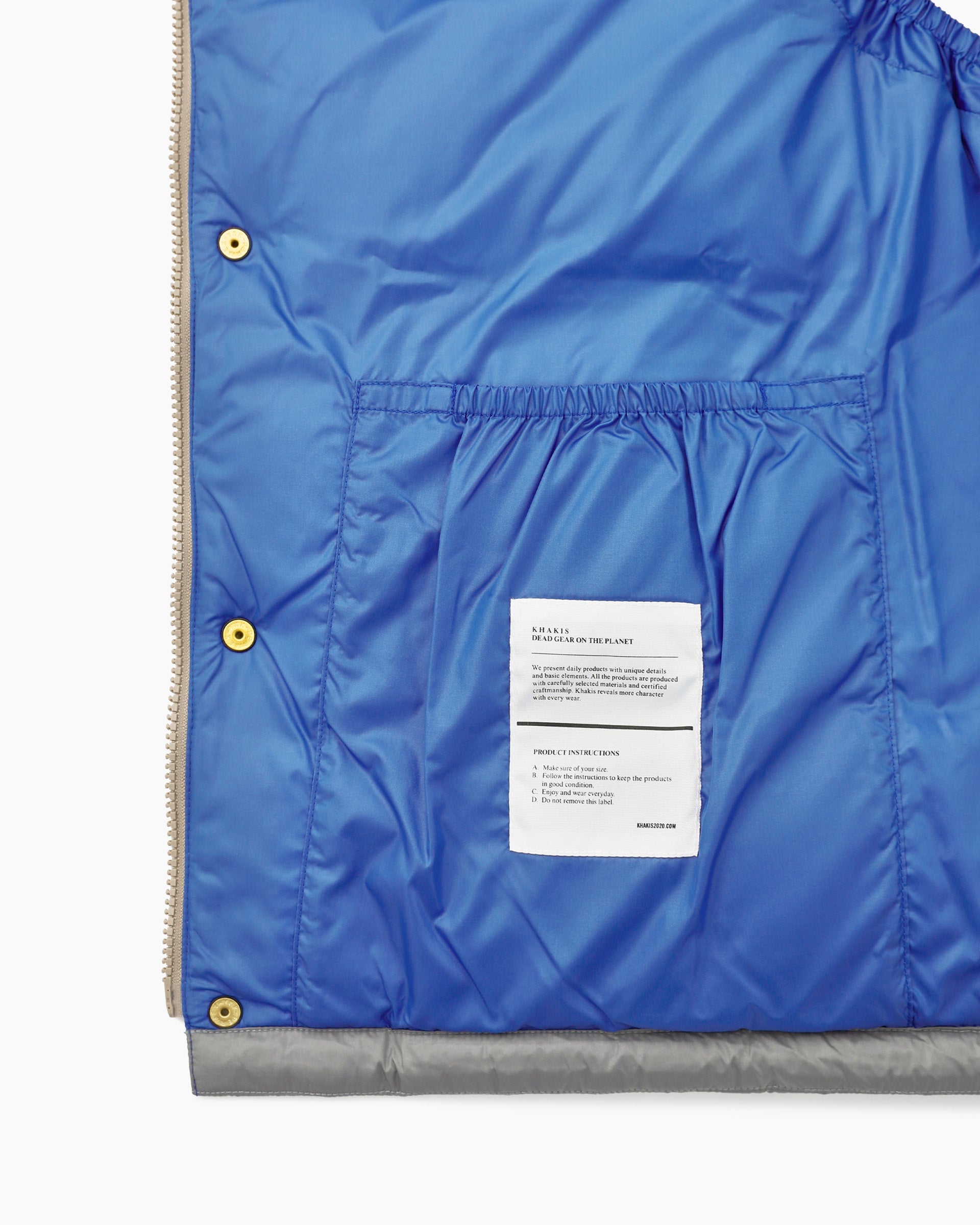 Khakis - Snowfield Down Vest (Grey) product image 5 | TRAB K-Fashion Australia