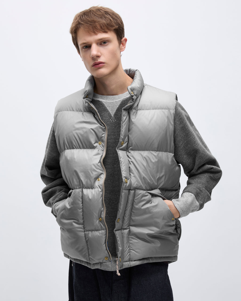 Khakis - Snowfield Down Vest (Grey) product image 7 | TRAB K-Fashion Australia